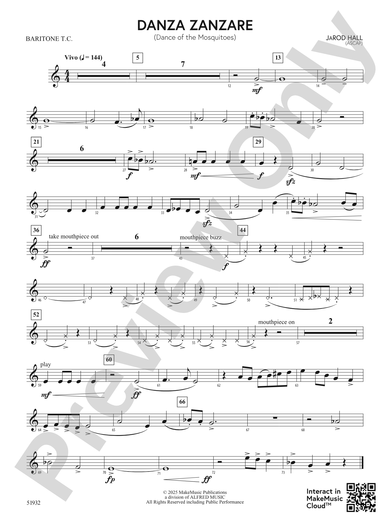 Danza Zanzare: Baritone T.C.