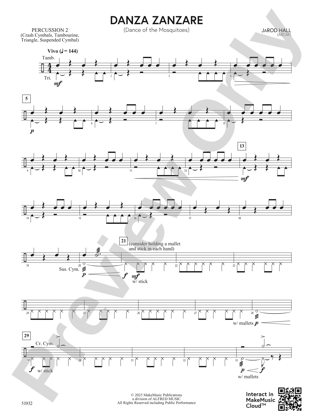 Danza Zanzare: 2nd Percussion