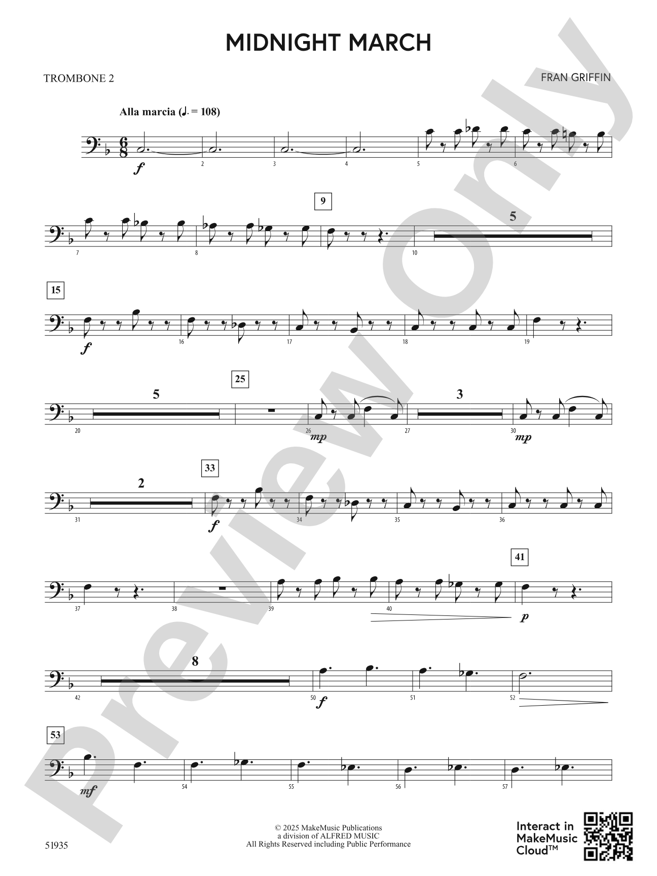 Midnight March: 2nd Trombone