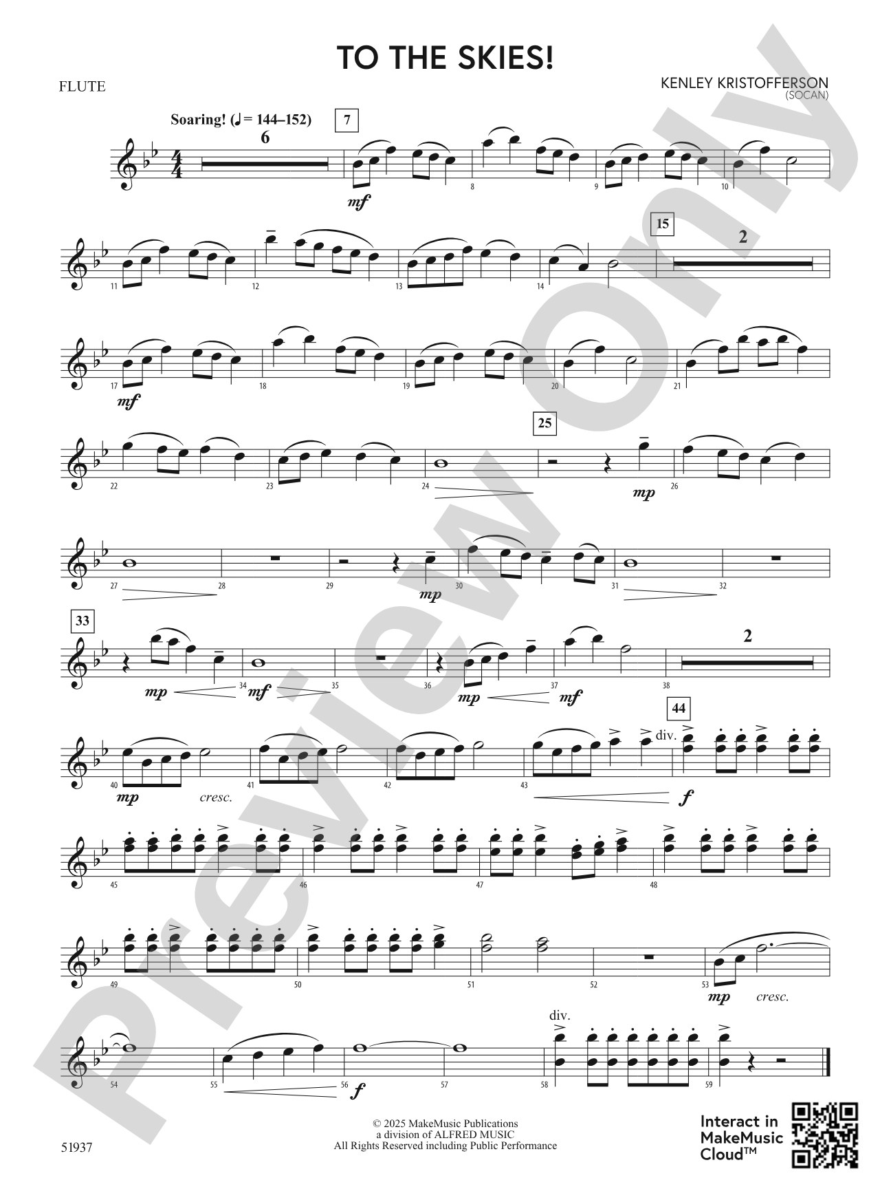 To the Skies!: Flute
