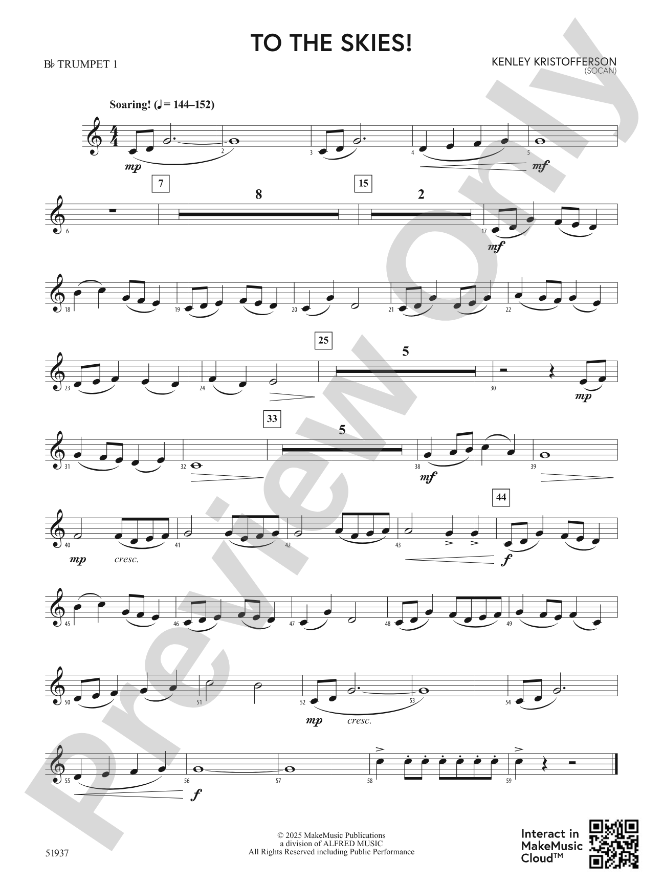 To the Skies!: 1st B-flat Trumpet