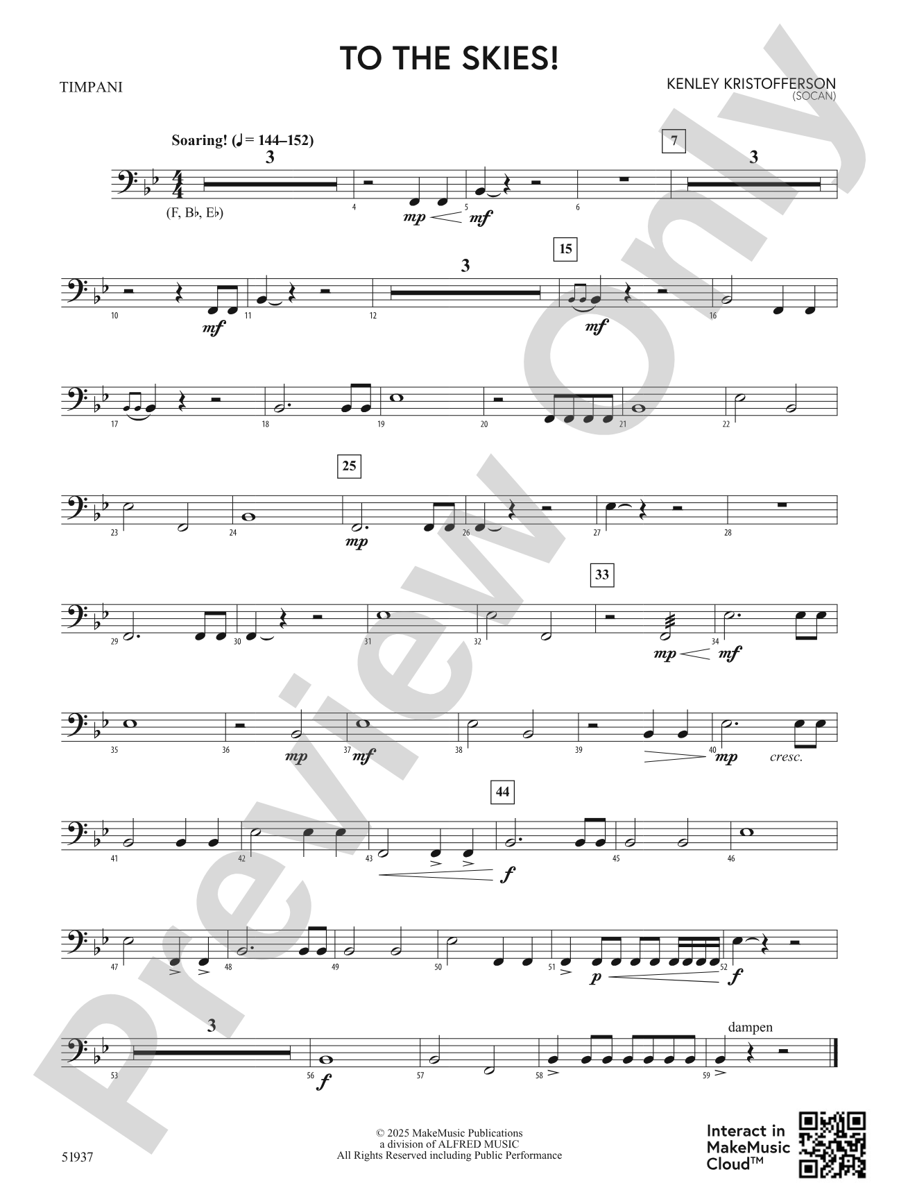 To the Skies!: Timpani