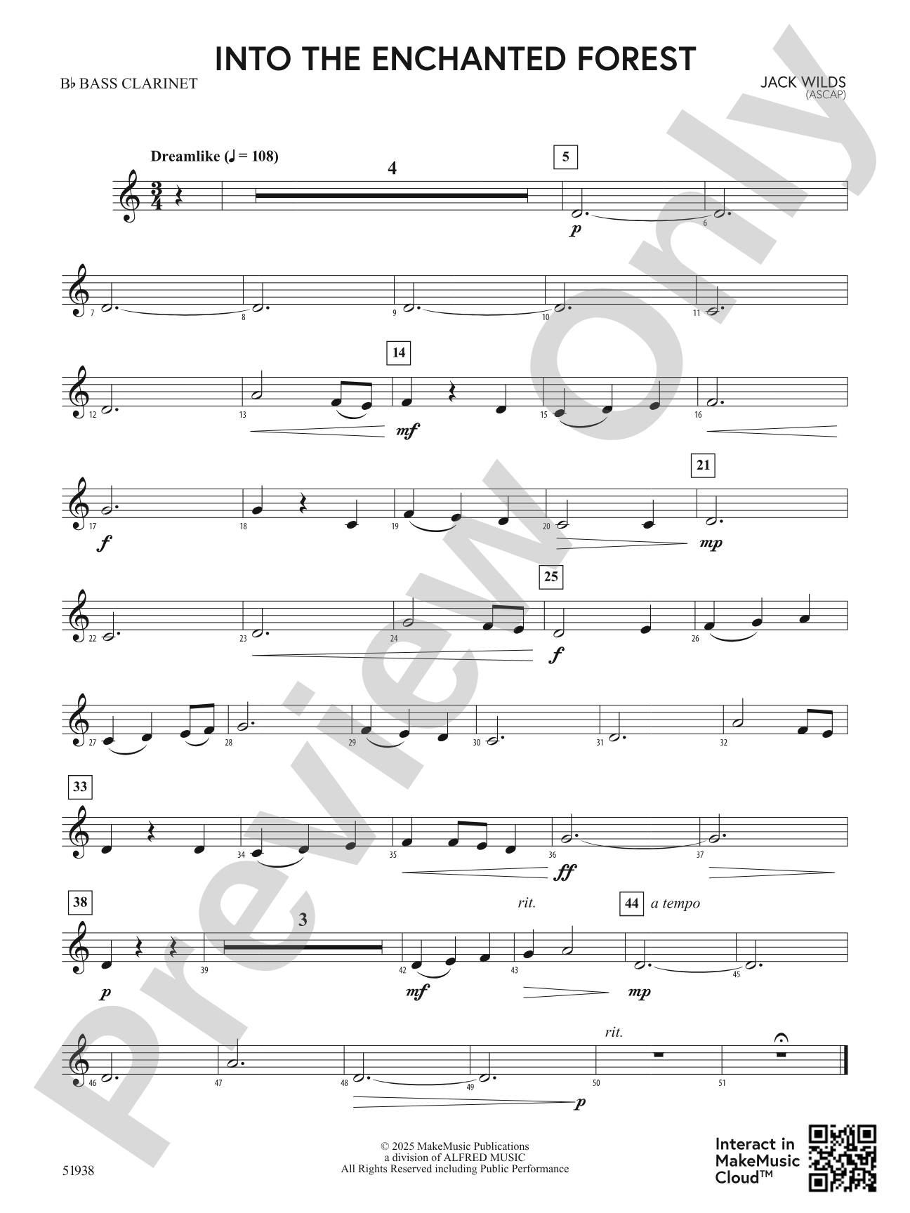 Into the Enchanted Forest: B-flat Bass Clarinet