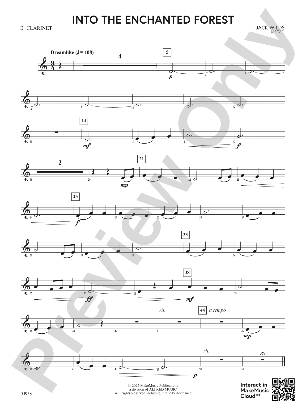 Into the Enchanted Forest: 1st B-flat Clarinet