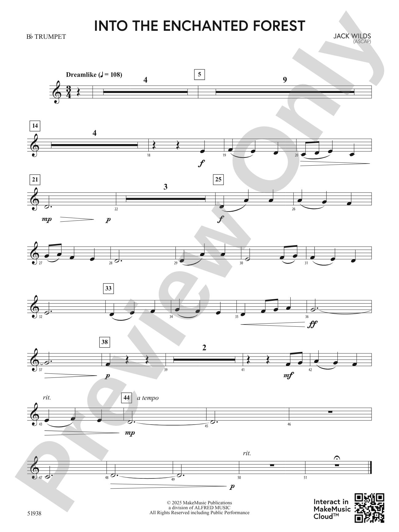 Into the Enchanted Forest: 1st B-flat Trumpet