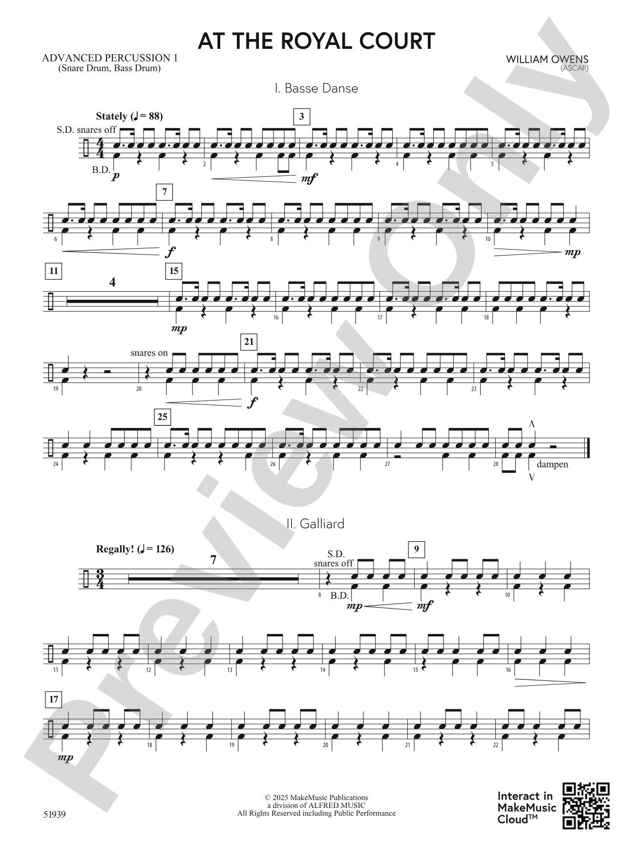 At the Royal Court: Advanced Percussion 1