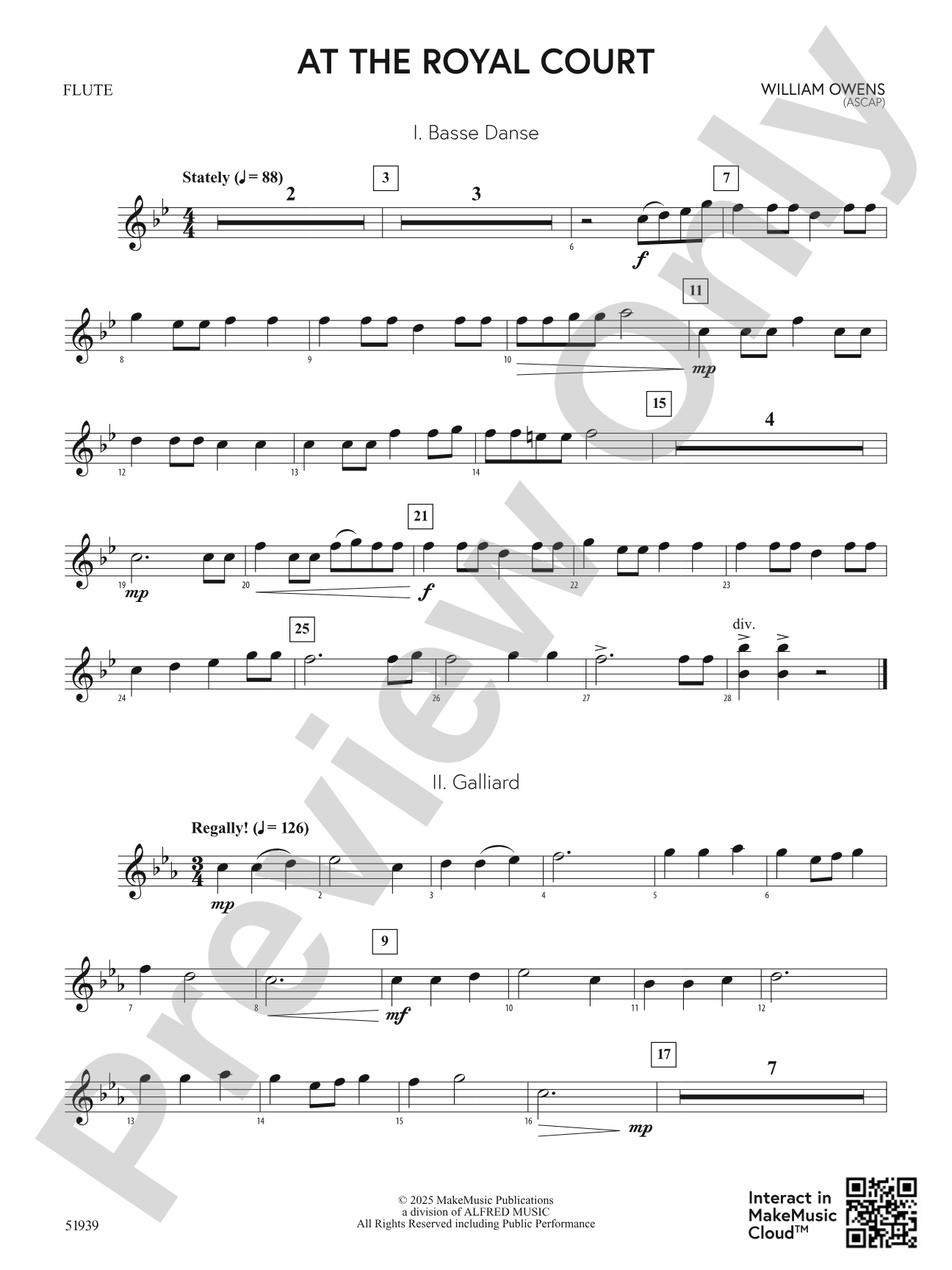 At the Royal Court: Flute