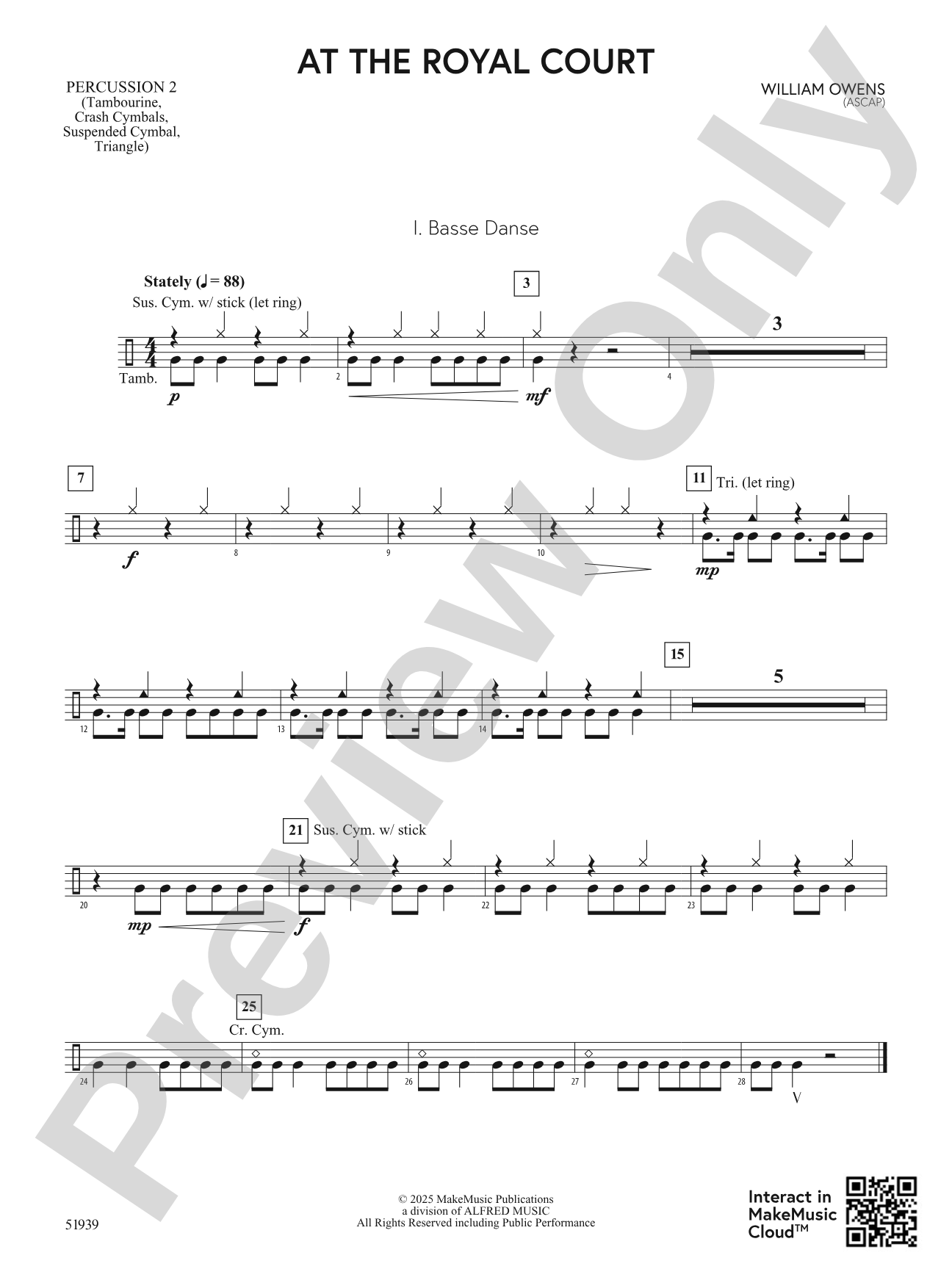 At the Royal Court: 2nd Percussion