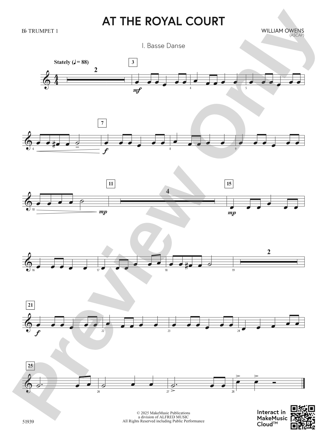 At the Royal Court: 1st B-flat Trumpet
