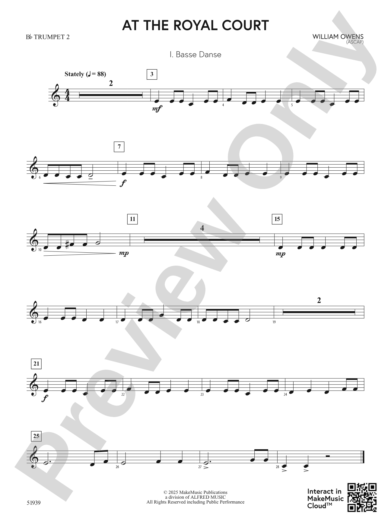 At the Royal Court: 2nd B-flat Trumpet