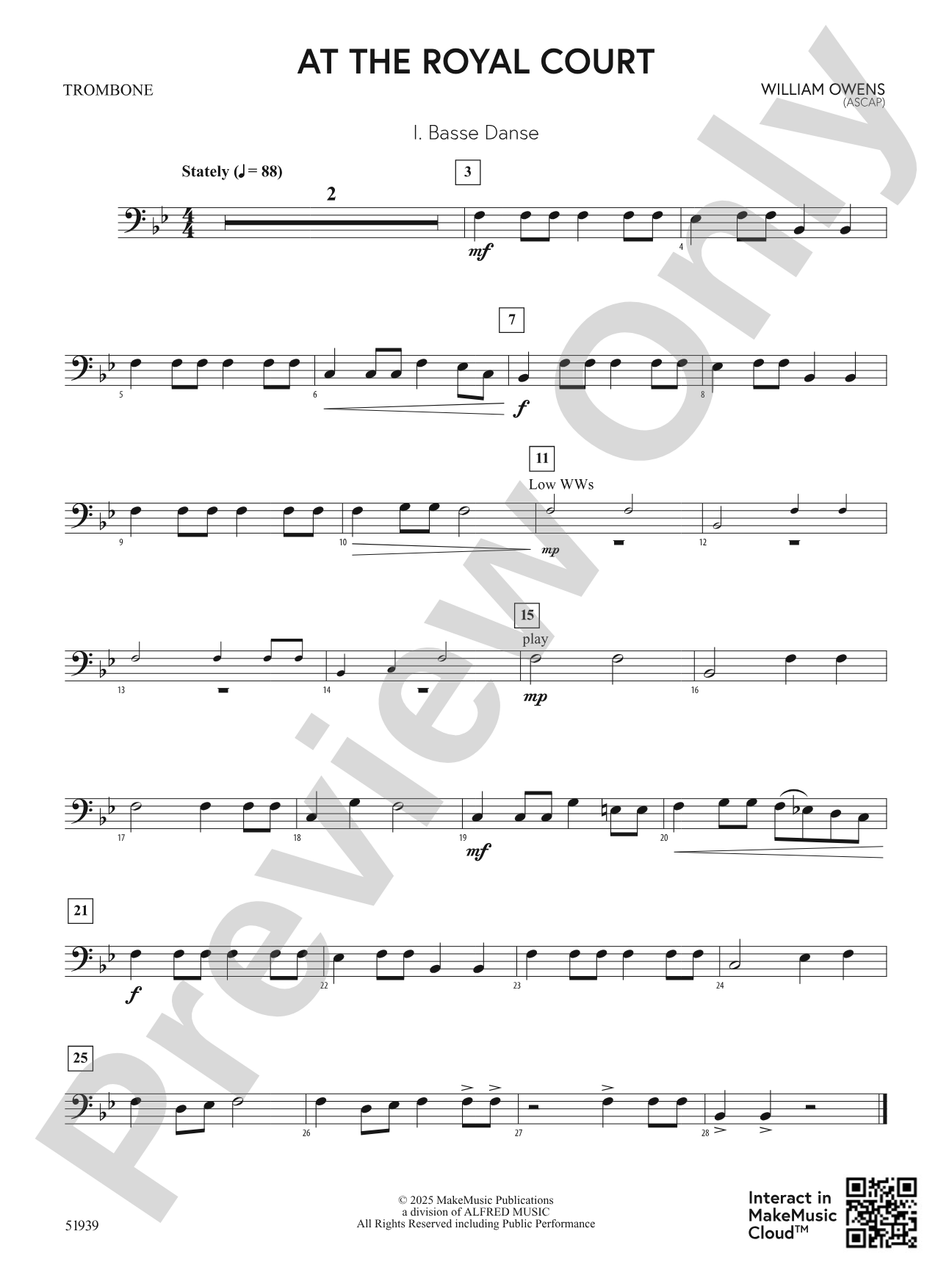 At the Royal Court: 1st Trombone
