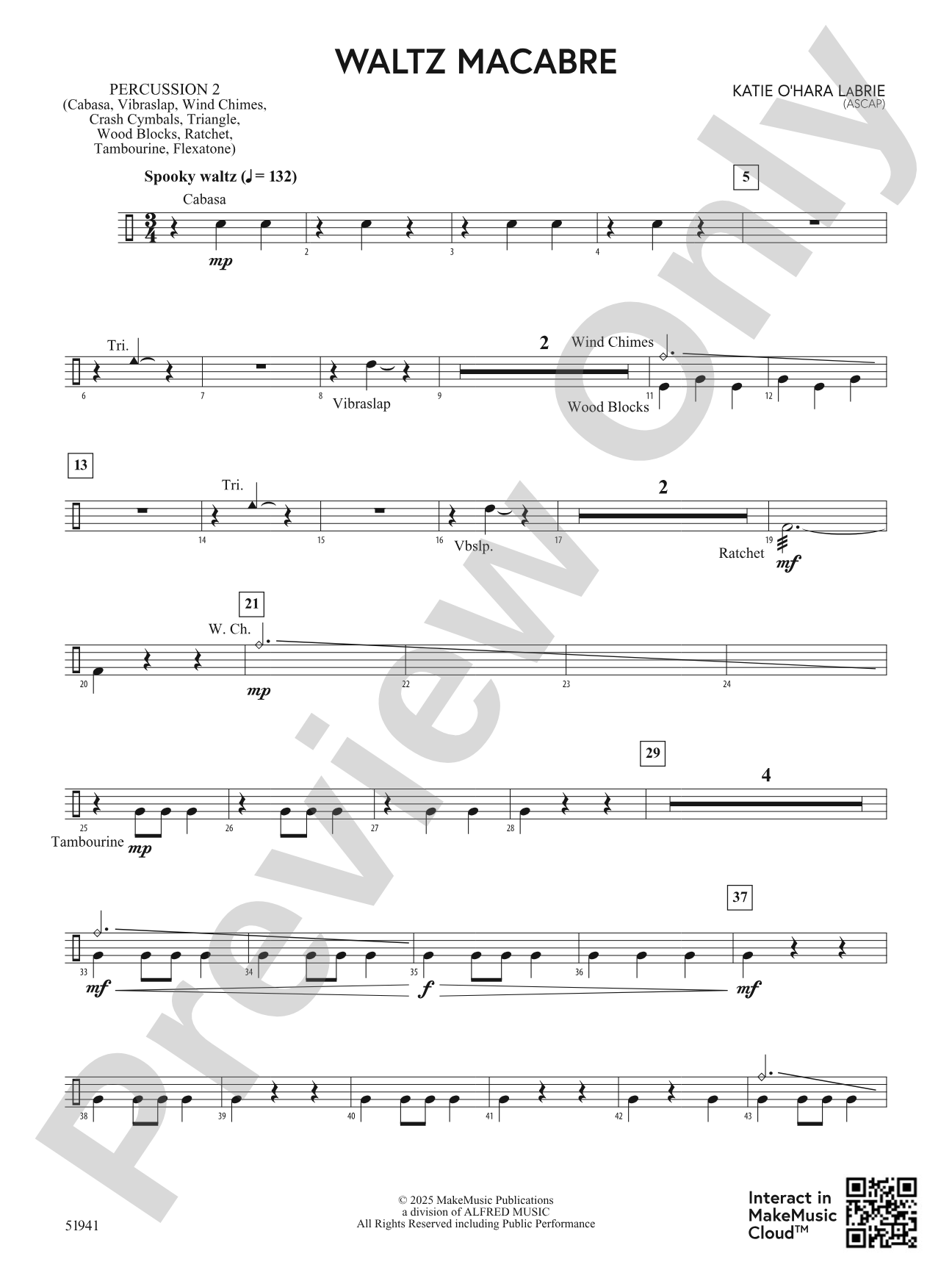 Waltz Macabre: 2nd Percussion