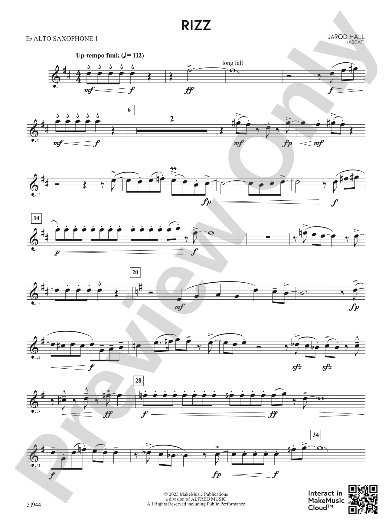Rizz: E-flat Alto Saxophone