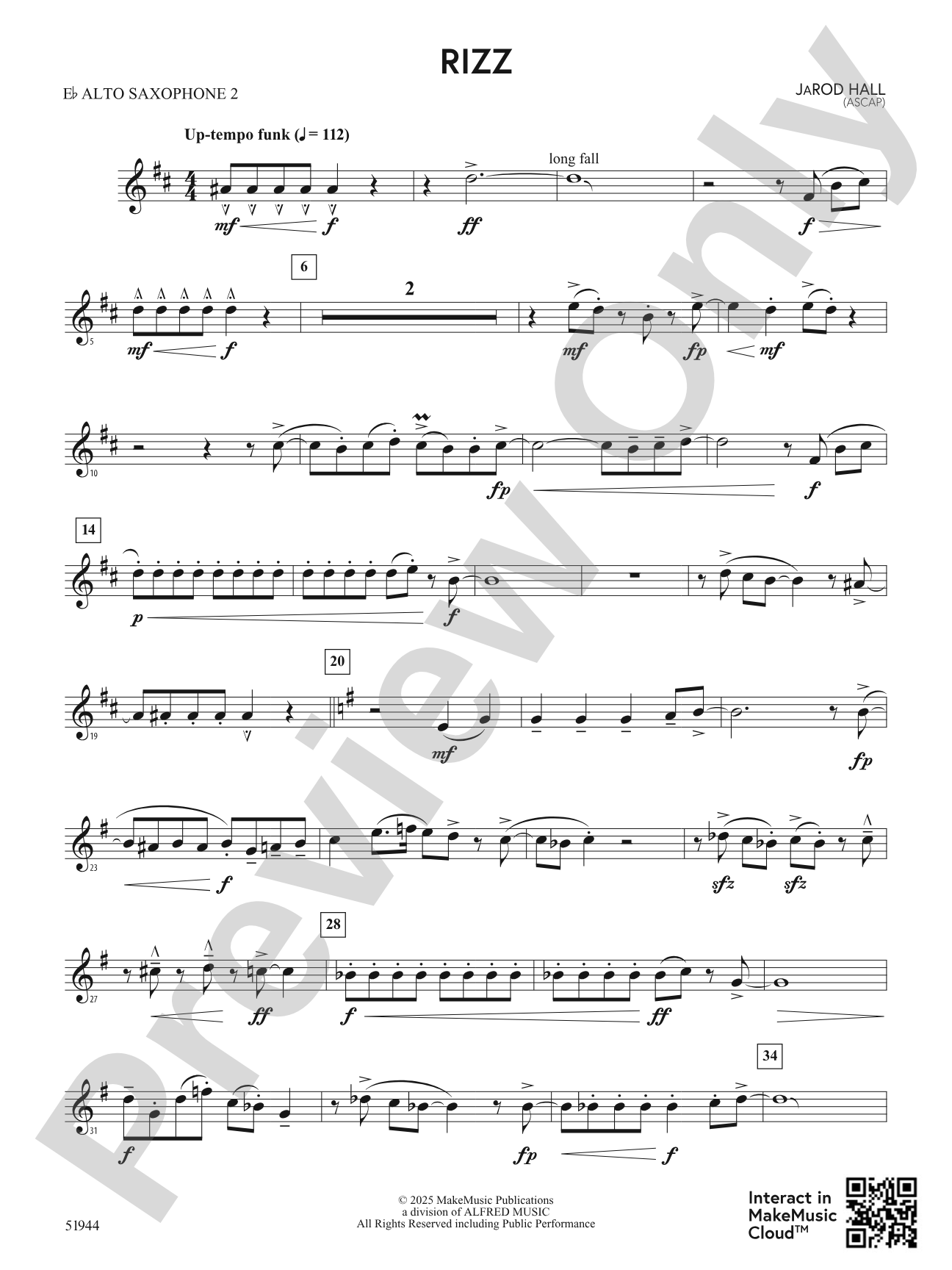 Rizz: 2nd E-flat Alto Saxophone