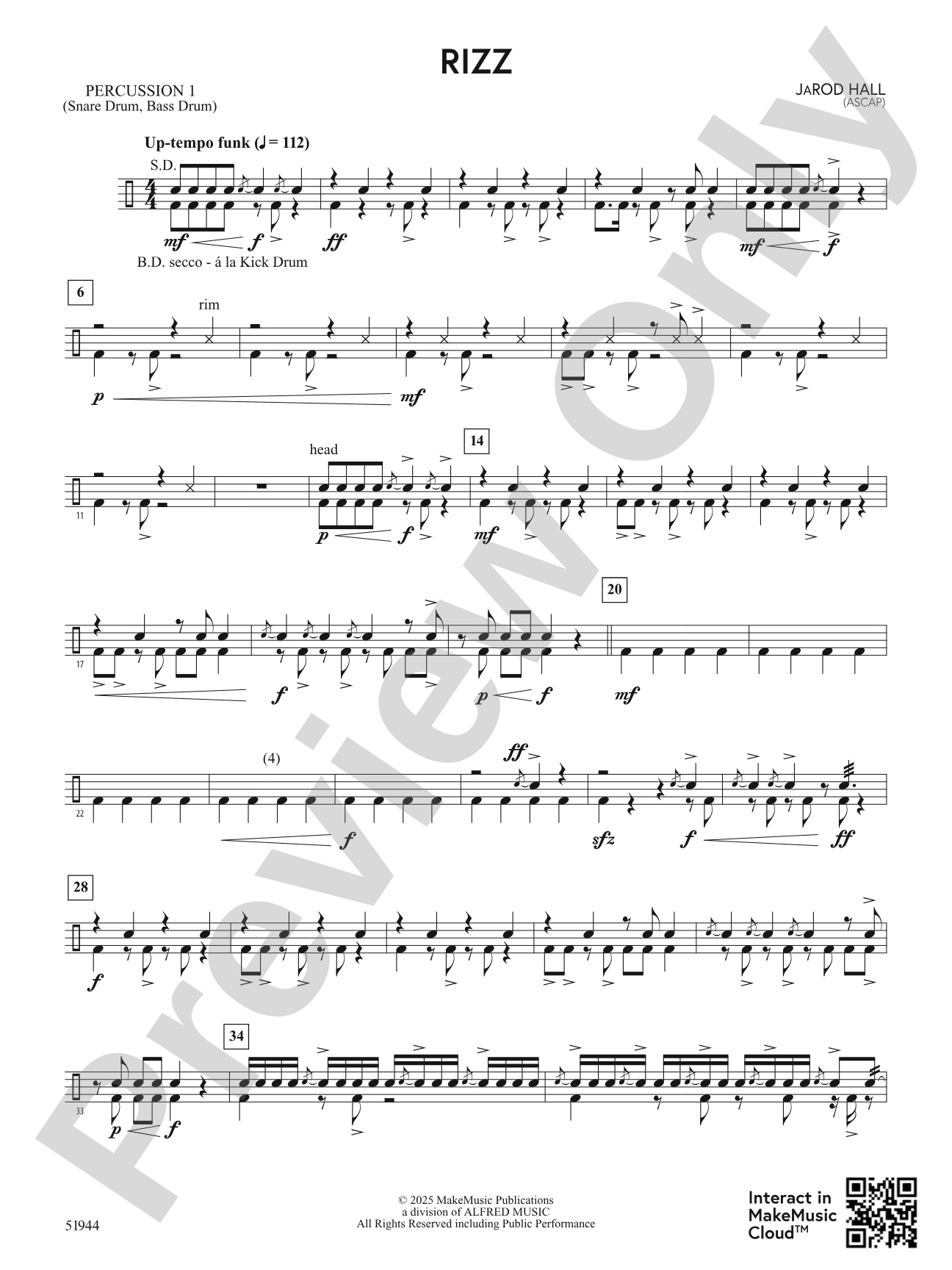 Rizz: 1st Percussion
