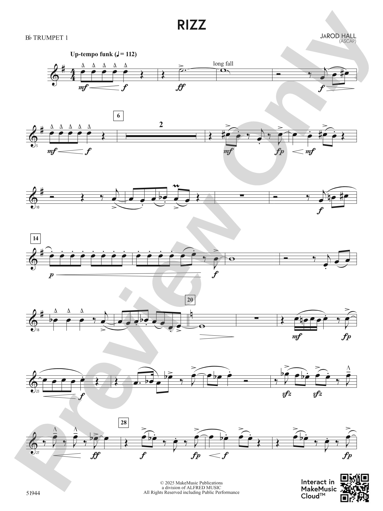 Rizz: 1st B-flat Trumpet