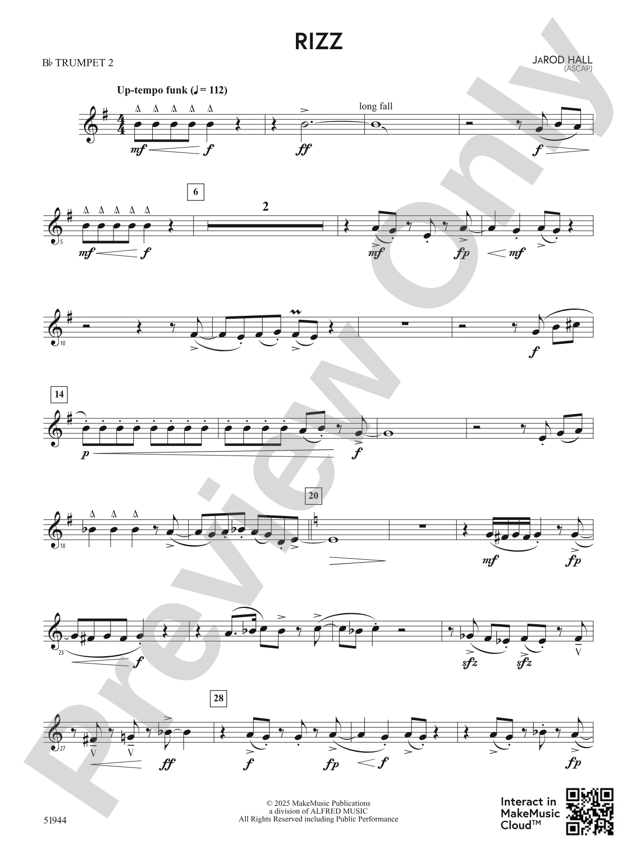 Rizz: 2nd B-flat Trumpet