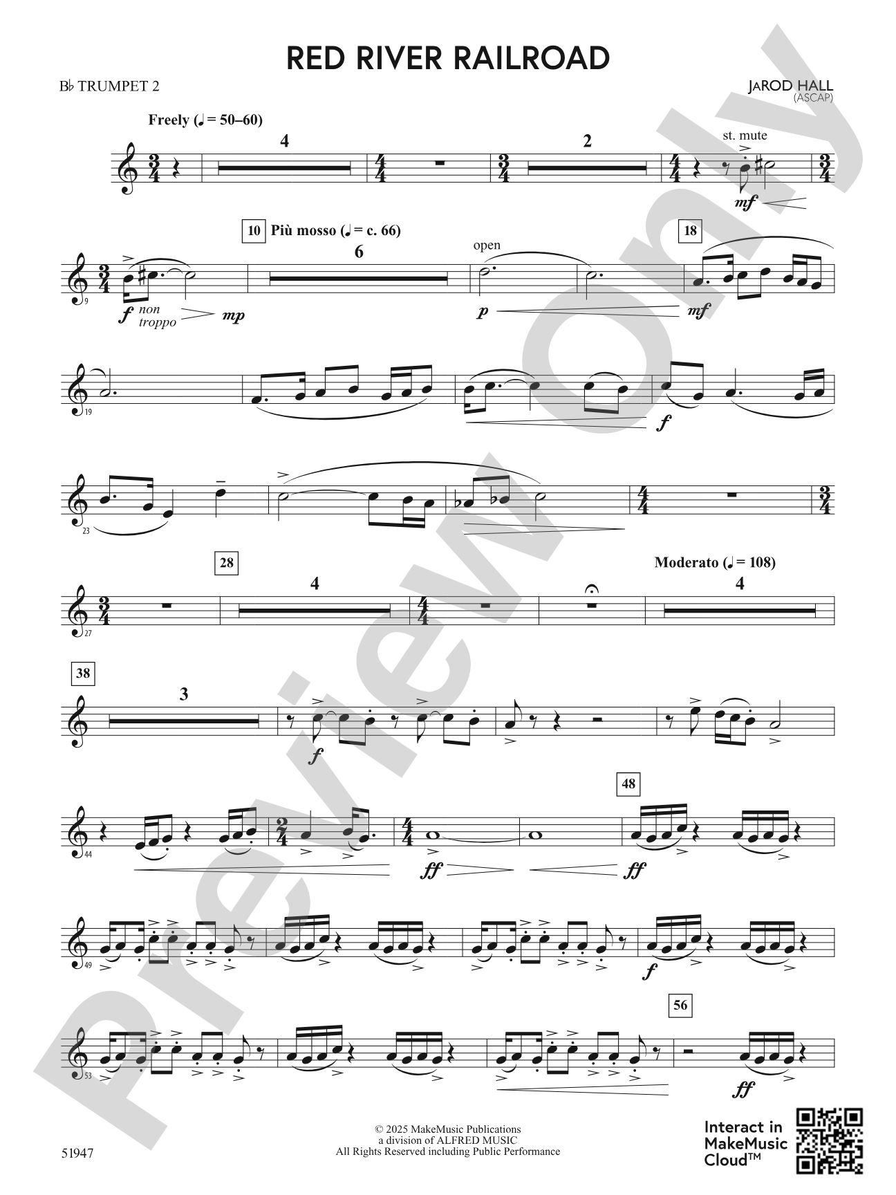 Red River Railroad: 2nd B-flat Trumpet