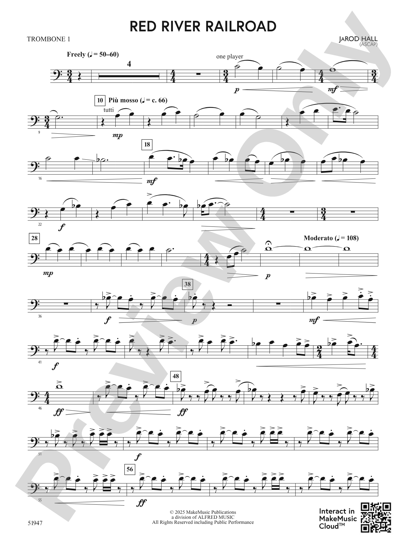 Red River Railroad: 1st Trombone