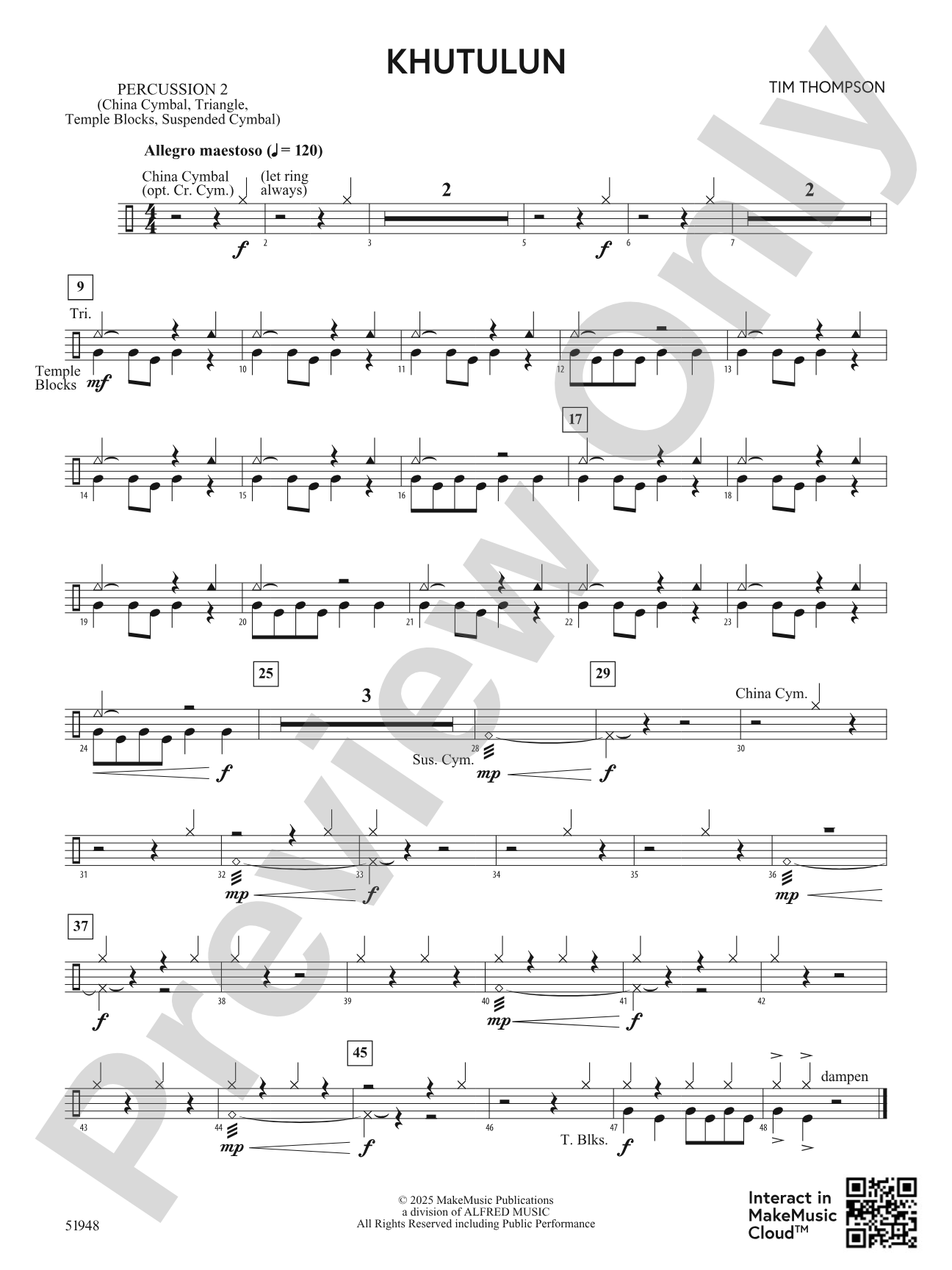 Khutulun: 2nd Percussion