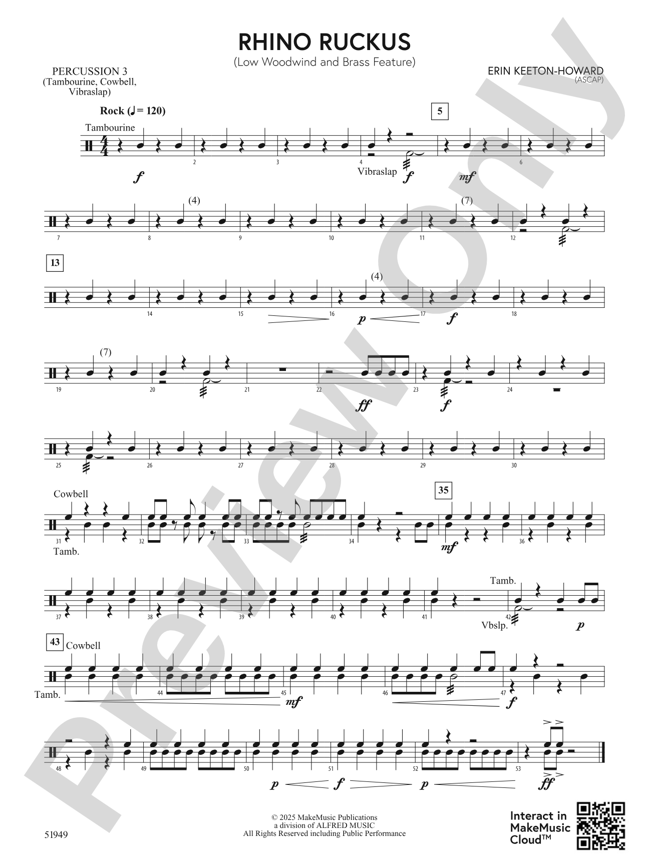 Rhino Ruckus: 3rd Percussion