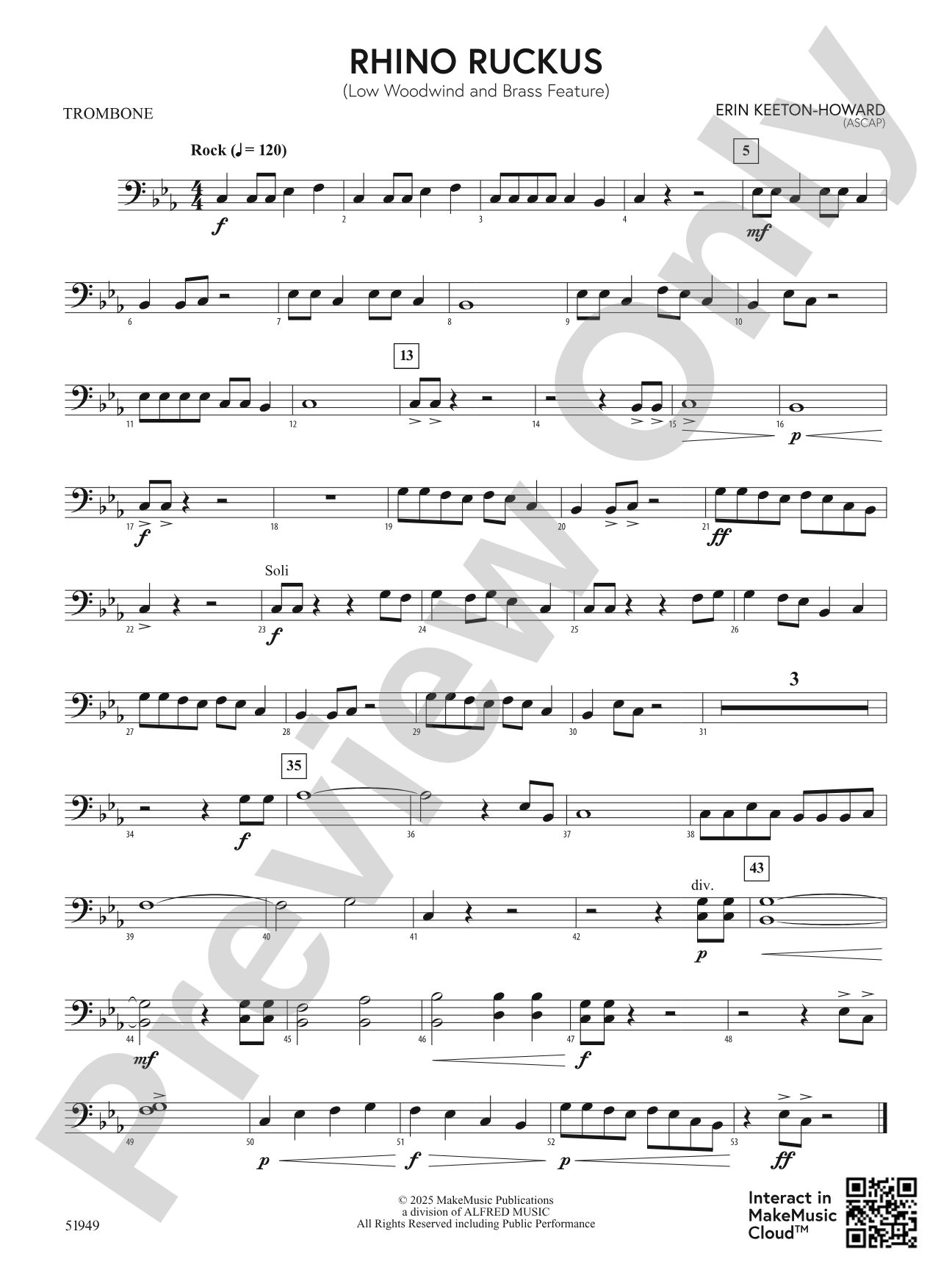 Rhino Ruckus: 1st Trombone