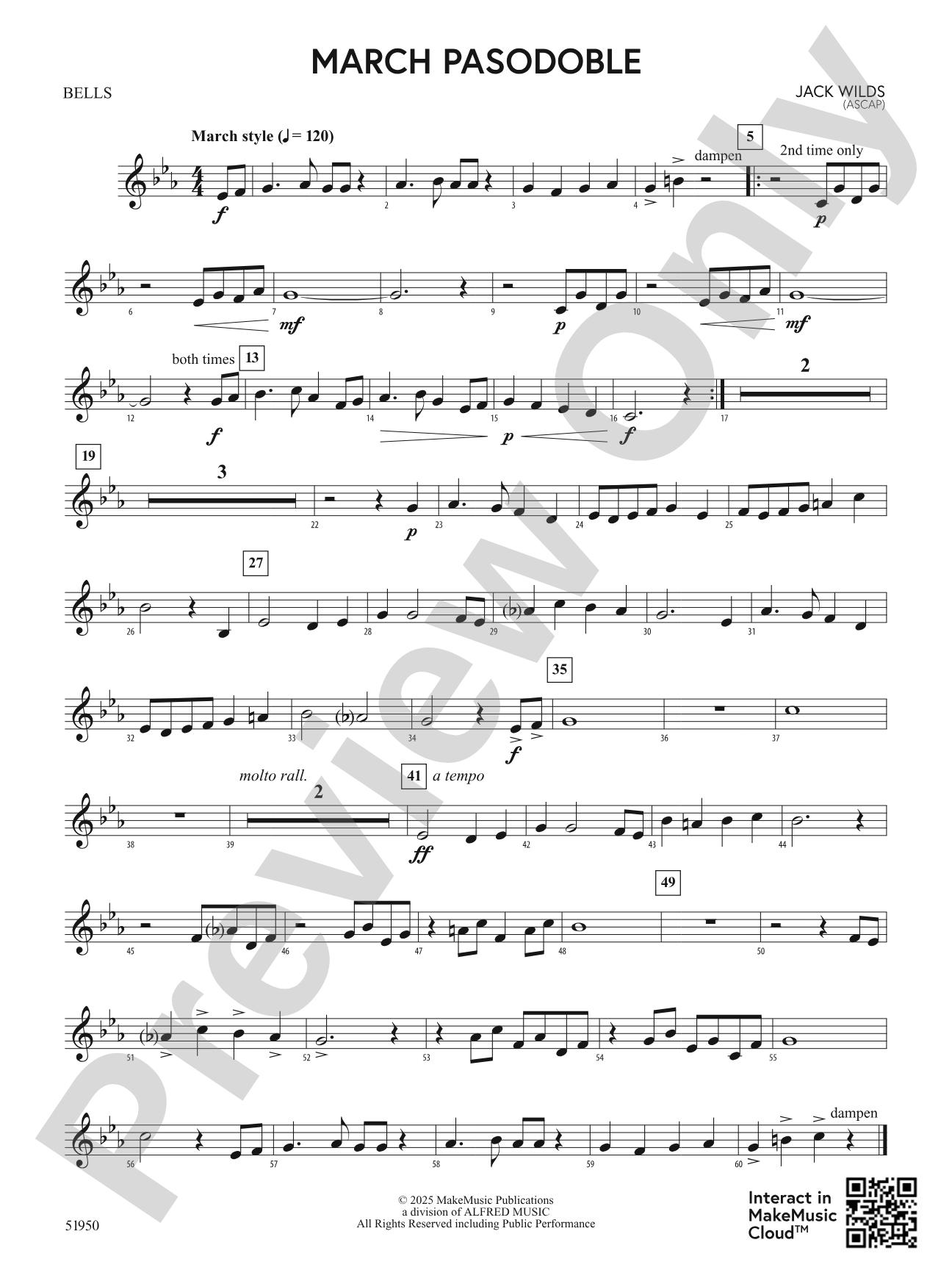March Pasodoble: Bells