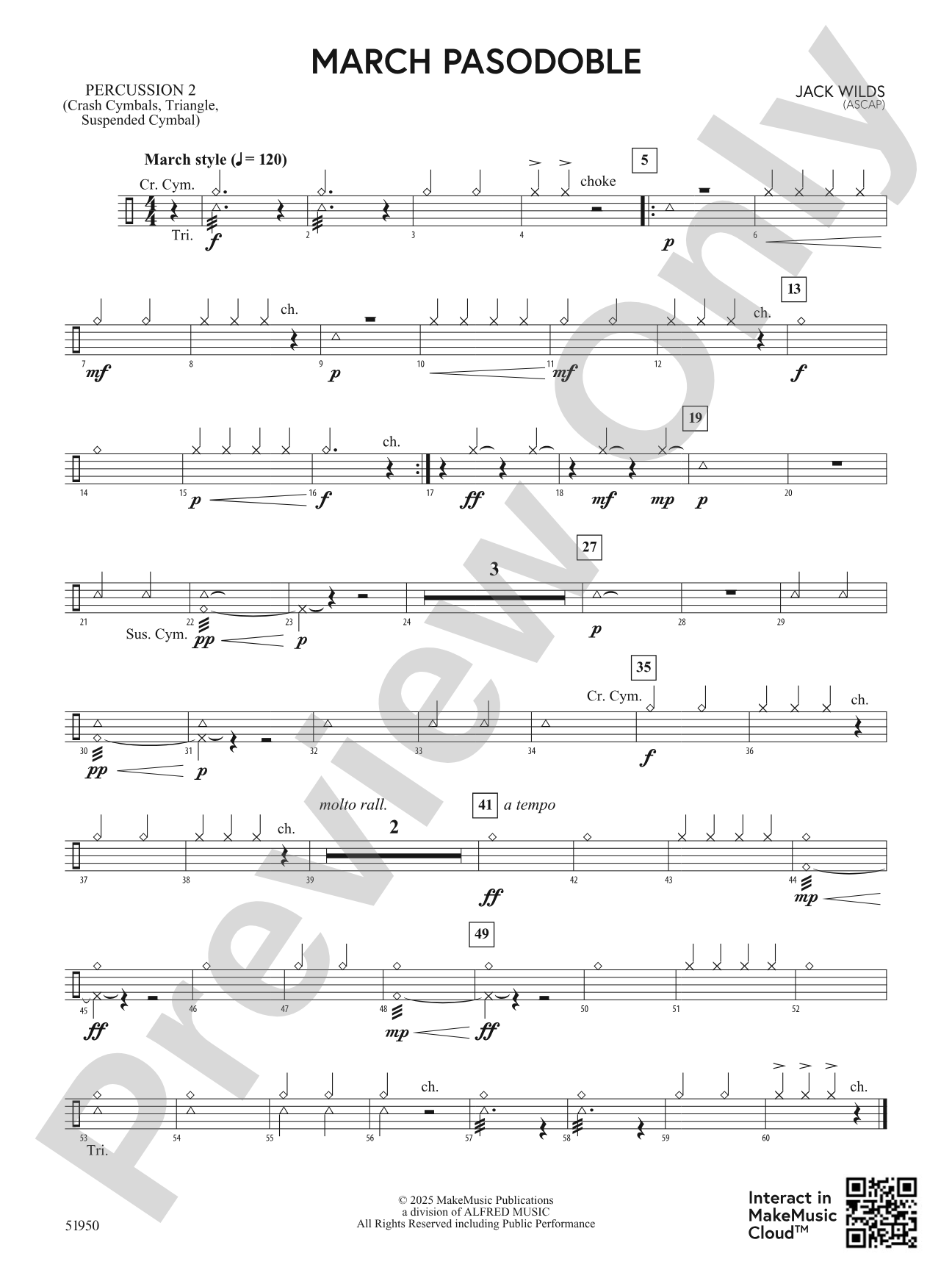 March Pasodoble: 2nd Percussion