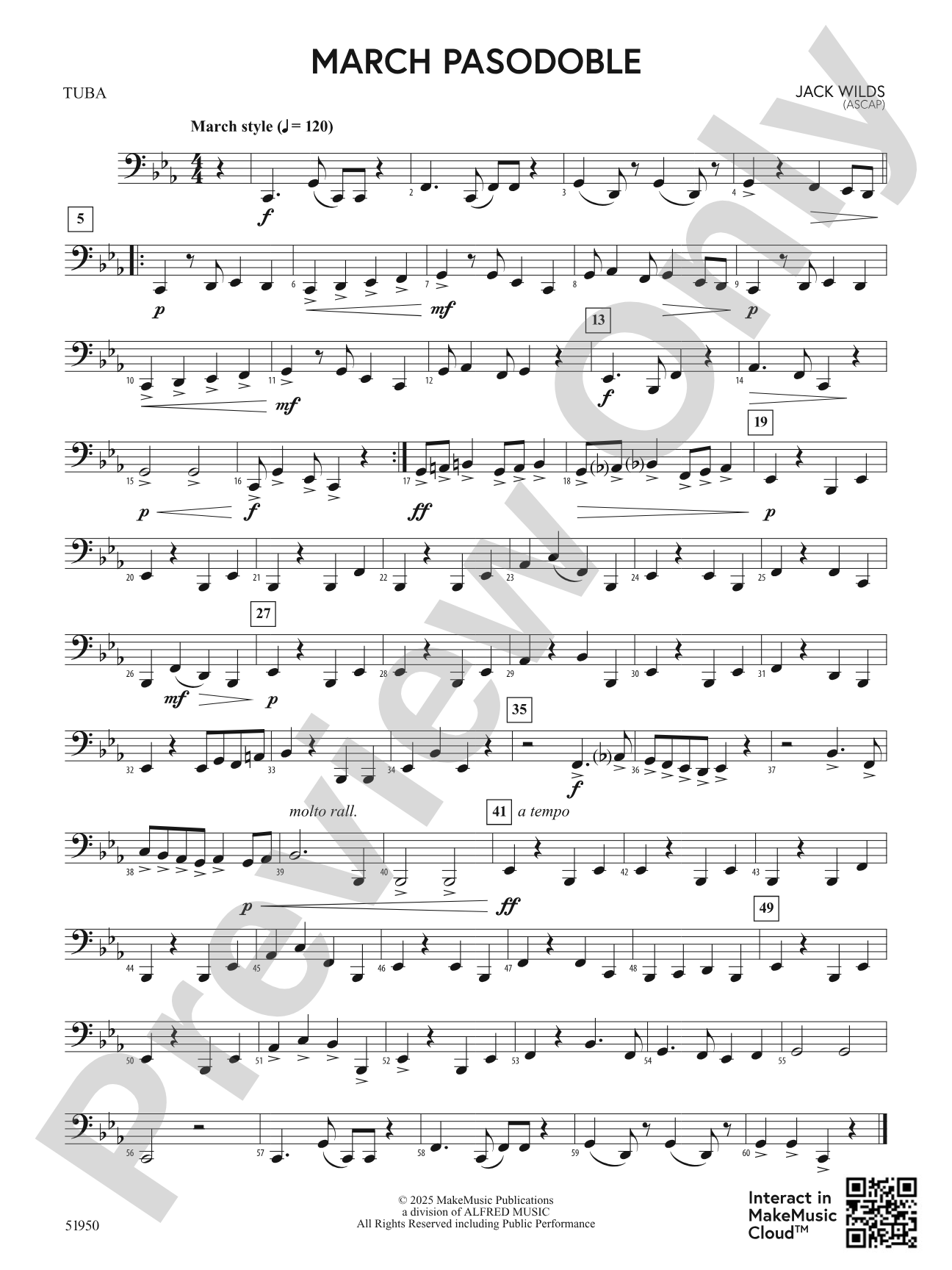 March Pasodoble: Tuba