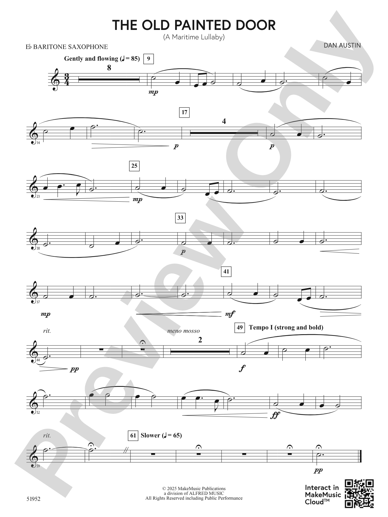 The Old Painted Door: E-flat Baritone Saxophone