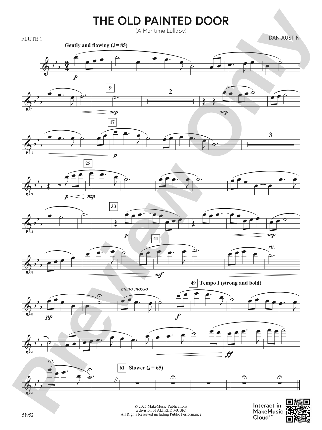 The Old Painted Door: Flute