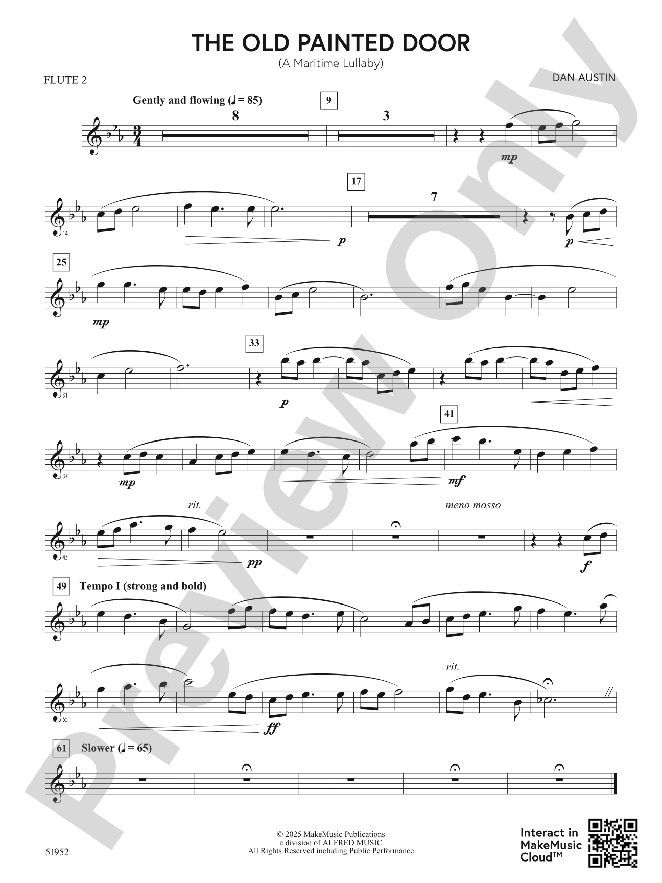 The Old Painted Door: 2nd Flute