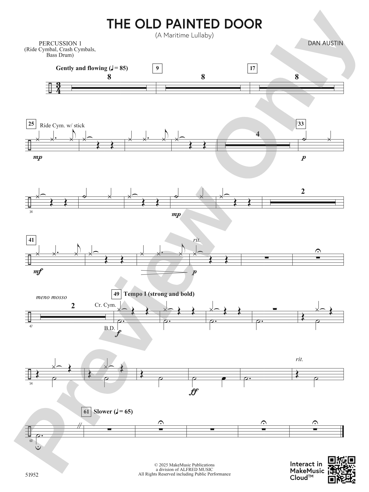The Old Painted Door: 1st Percussion