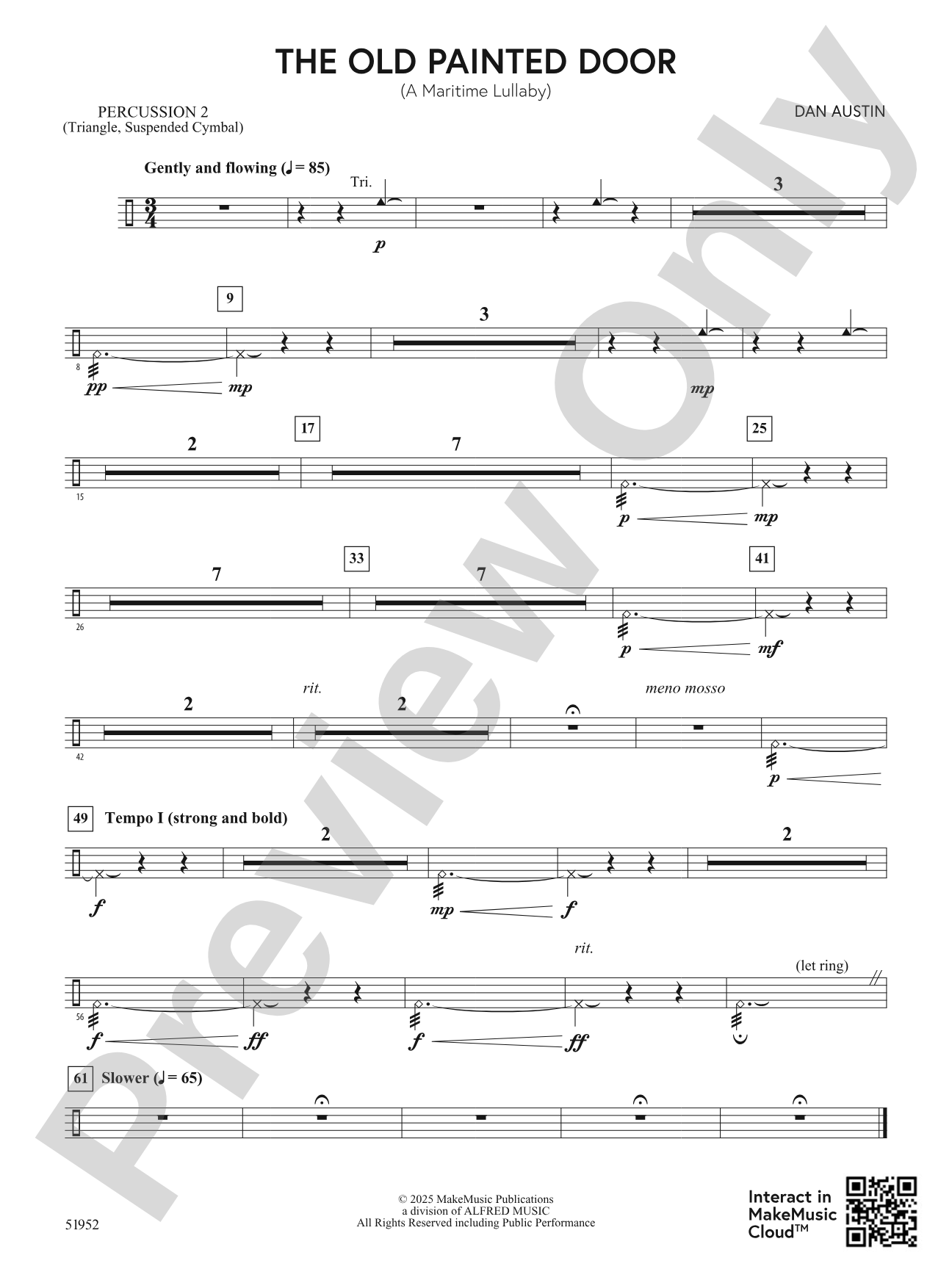 The Old Painted Door: 2nd Percussion
