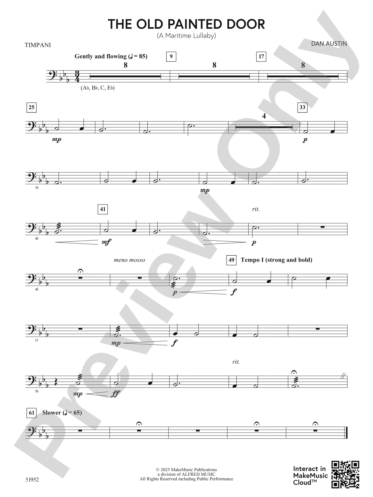 The Old Painted Door: Timpani