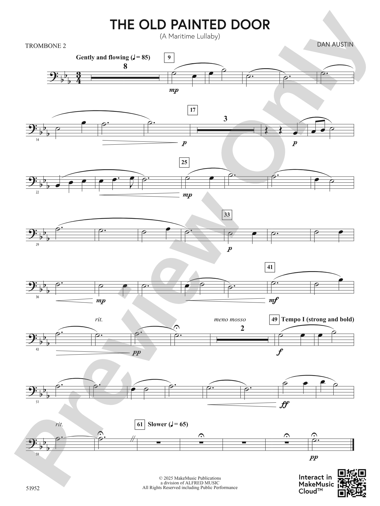 The Old Painted Door: 2nd Trombone
