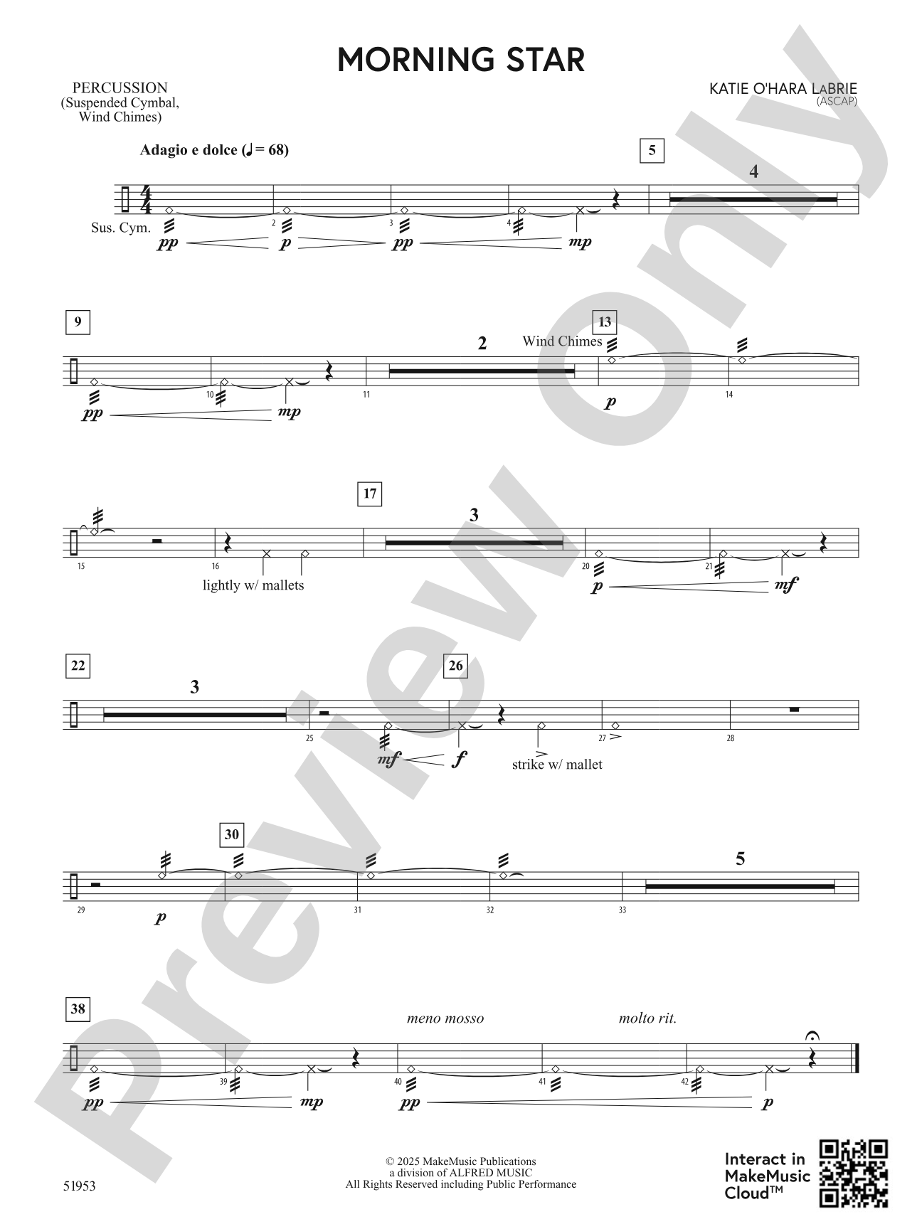 Morning Star: 1st Percussion