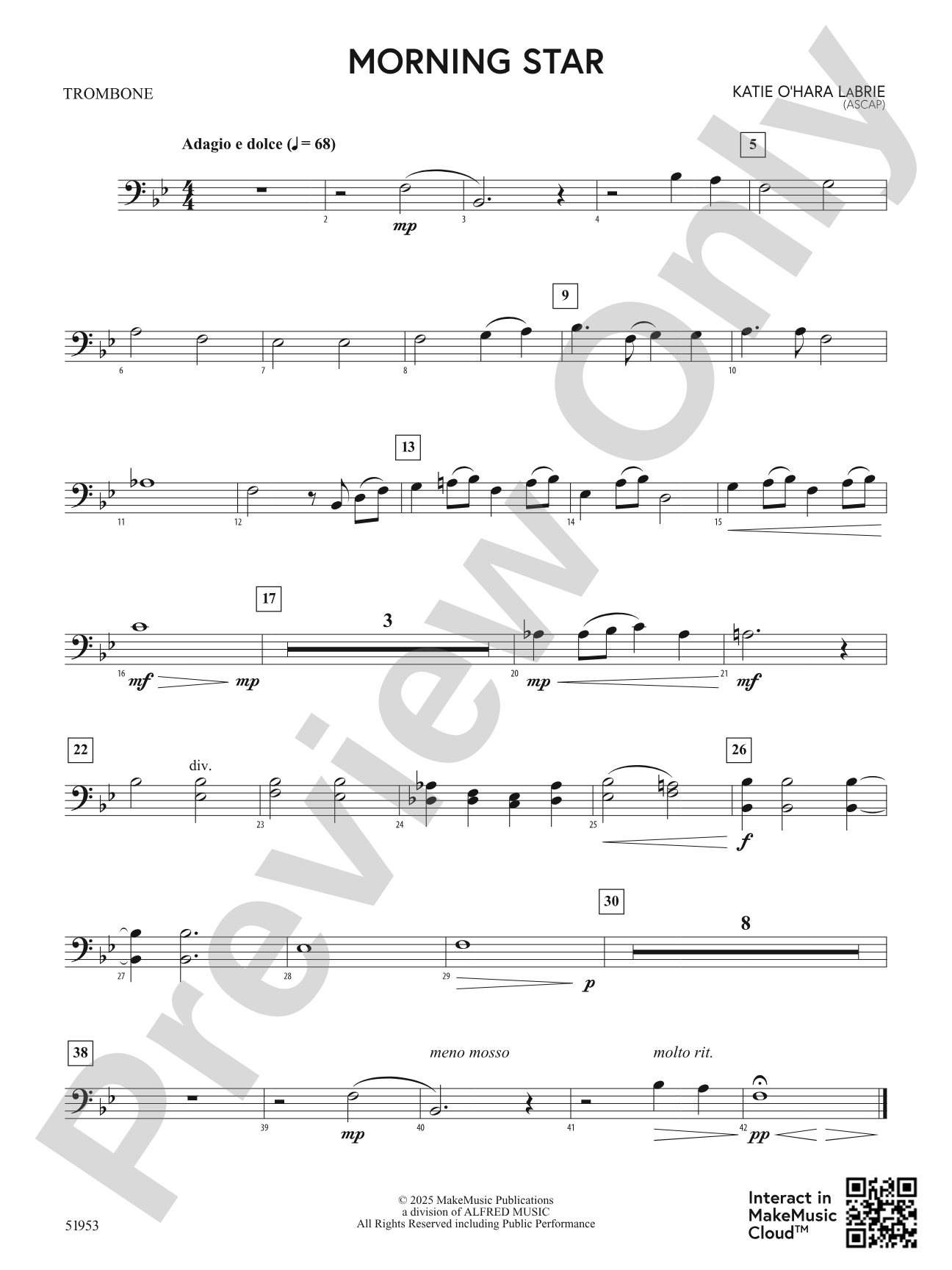 Morning Star: 1st Trombone