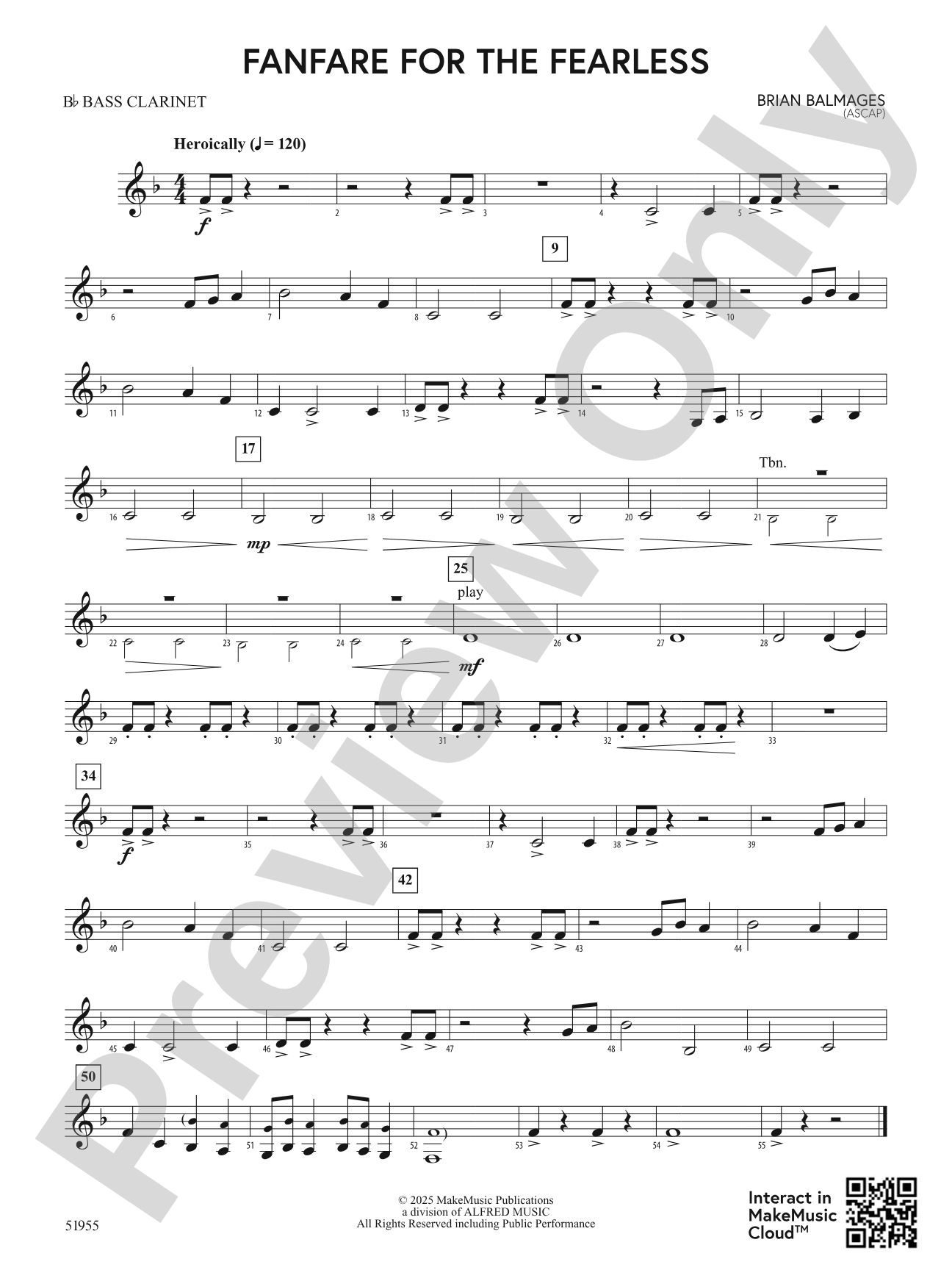 Fanfare for the Fearless: B-flat Bass Clarinet