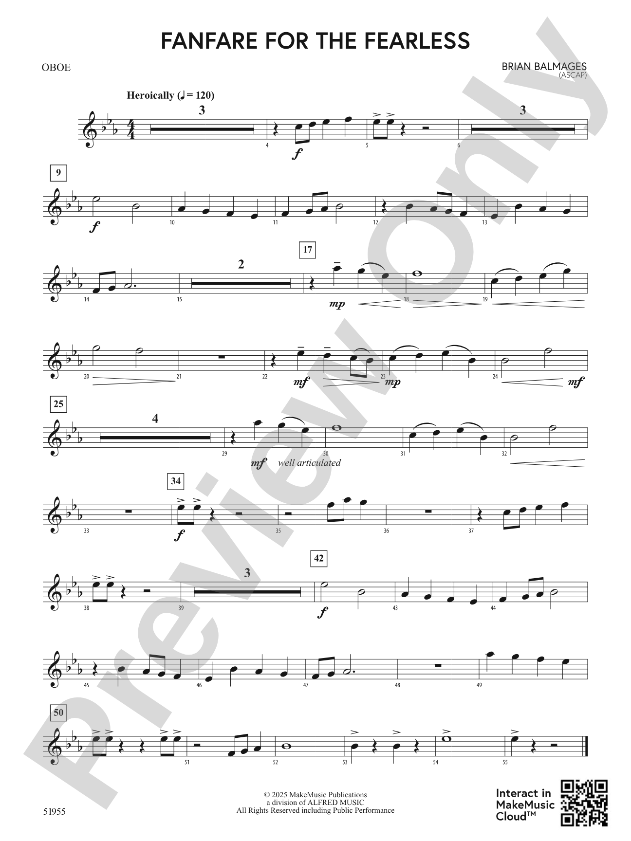 Fanfare for the Fearless: Oboe