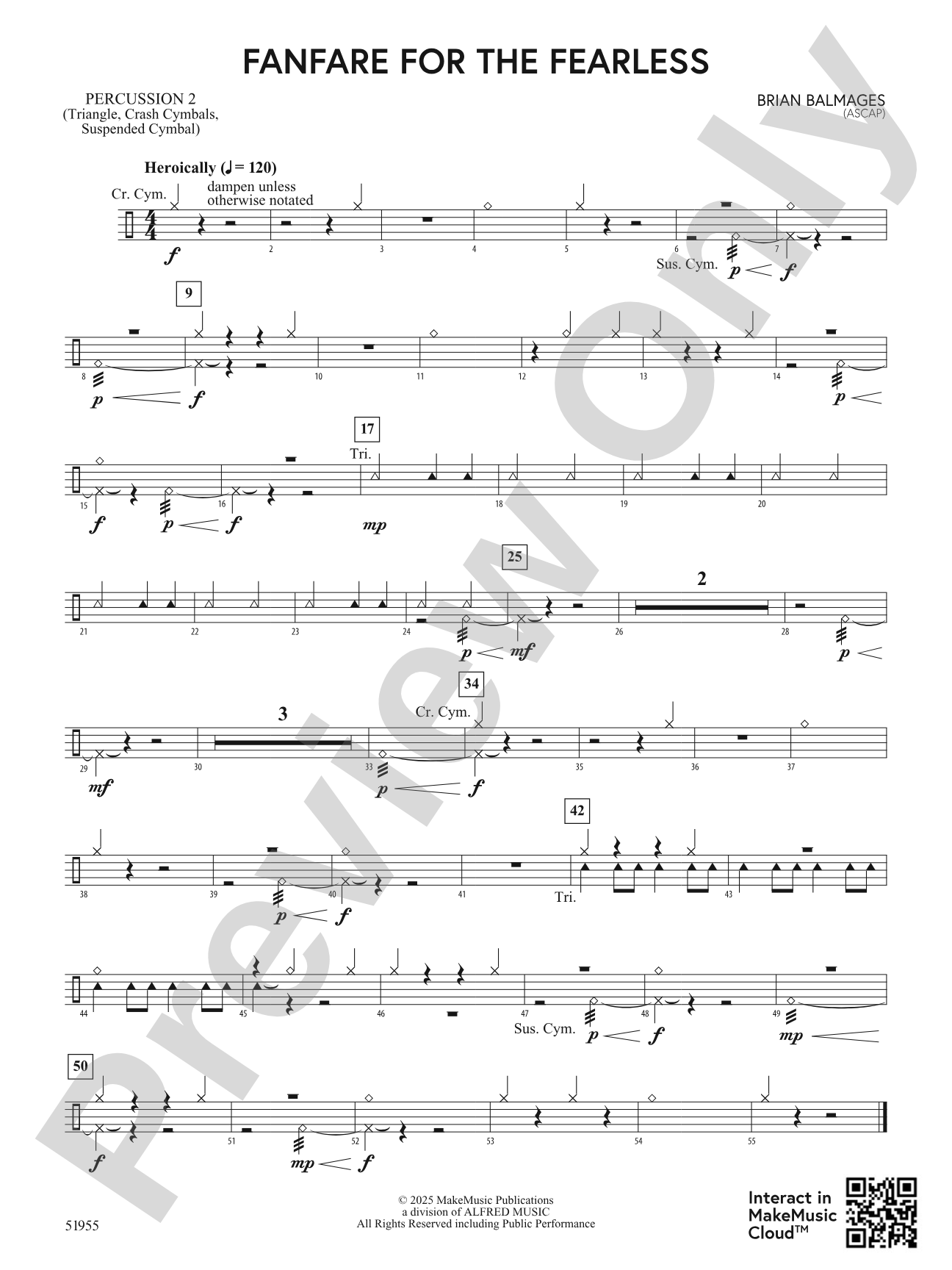 Fanfare for the Fearless: 2nd Percussion