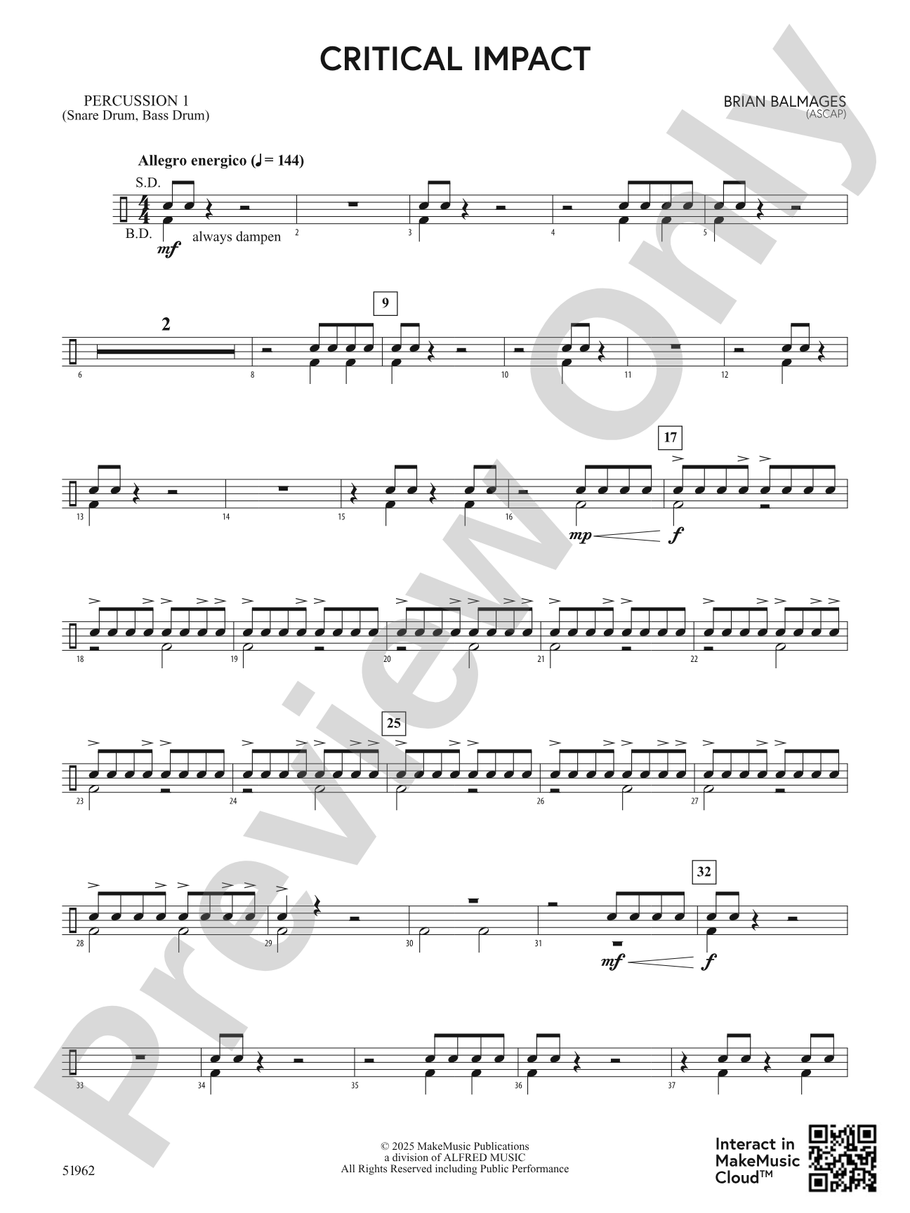 Critical Impact: 1st Percussion