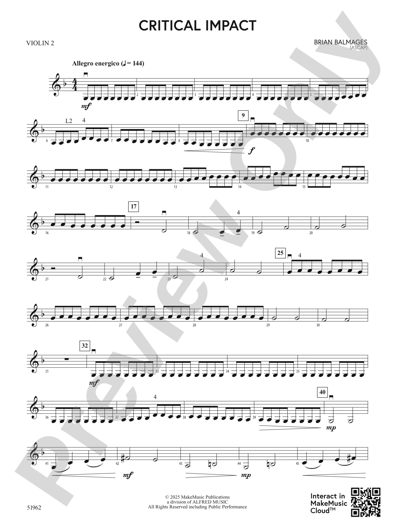 Critical Impact: 2nd Violin