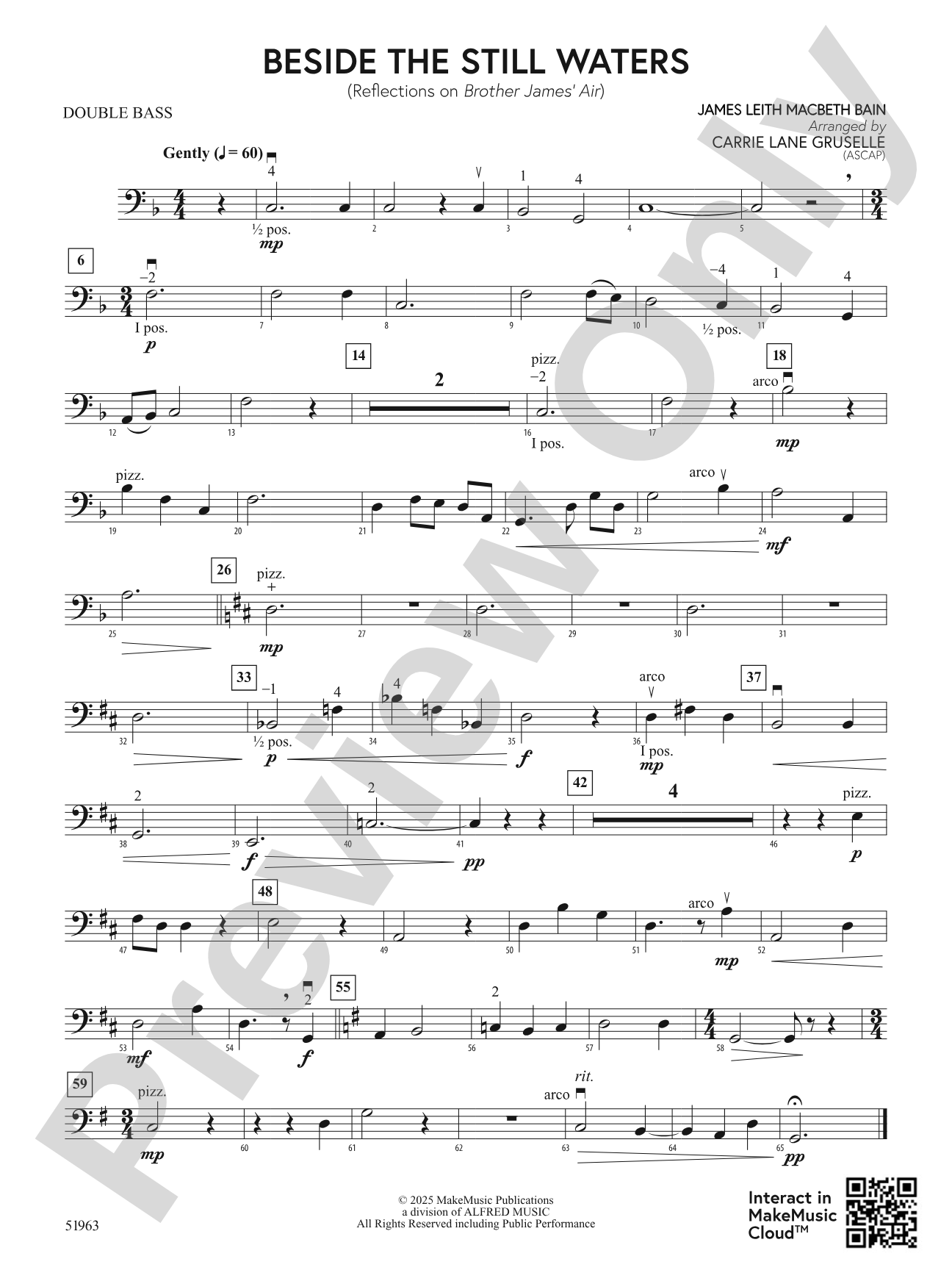Beside the Still Waters: String Bass