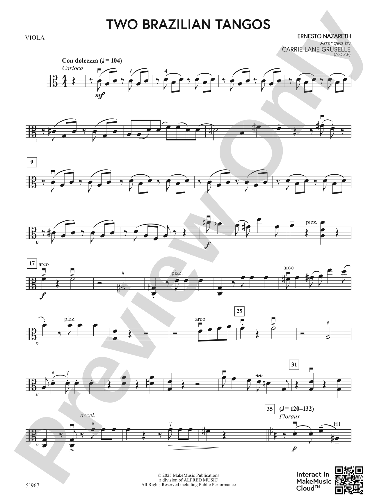 Two Brazilian Tangos: Viola