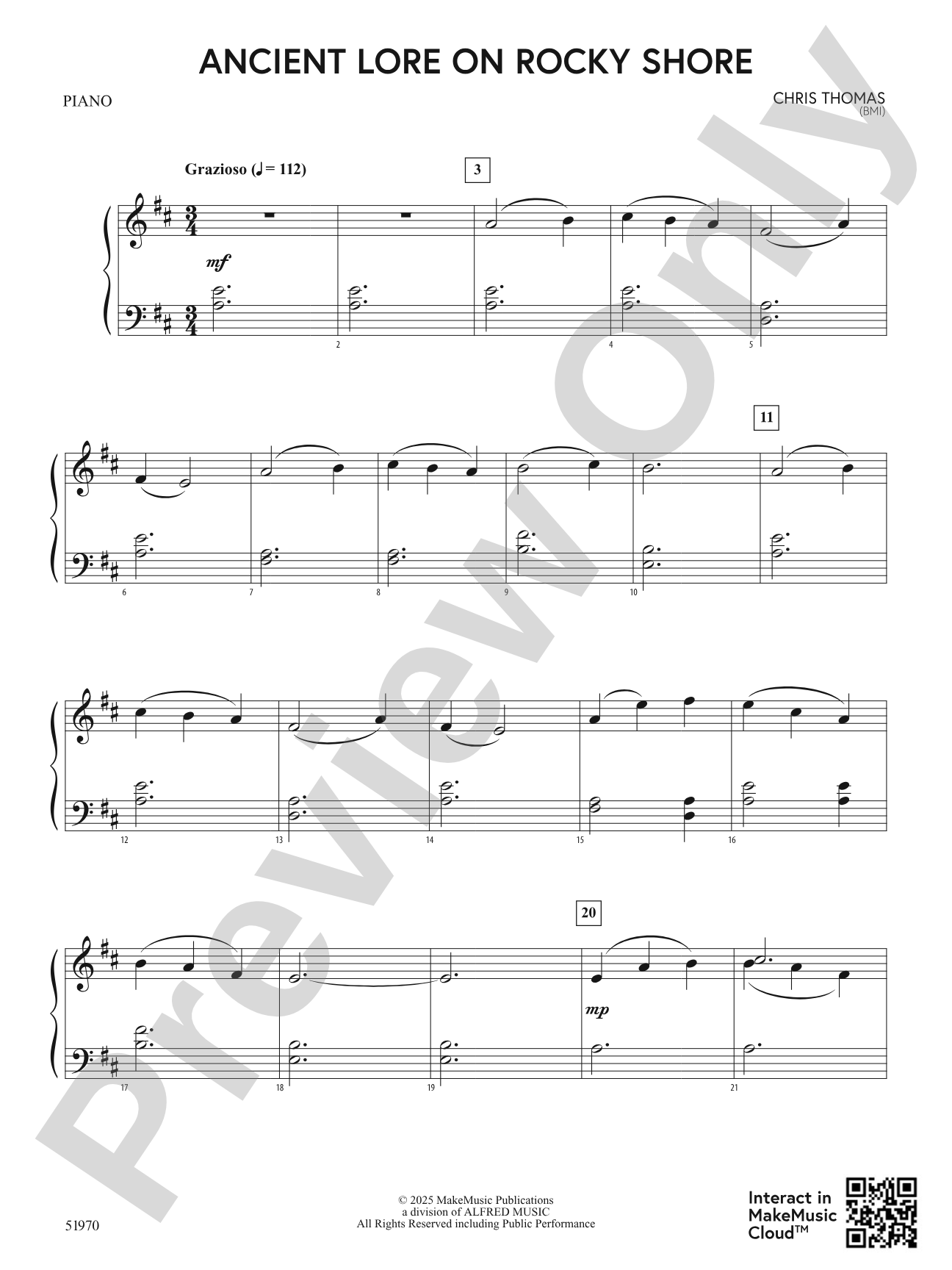 Ancient Lore on Rocky Shore: Piano Accompaniment