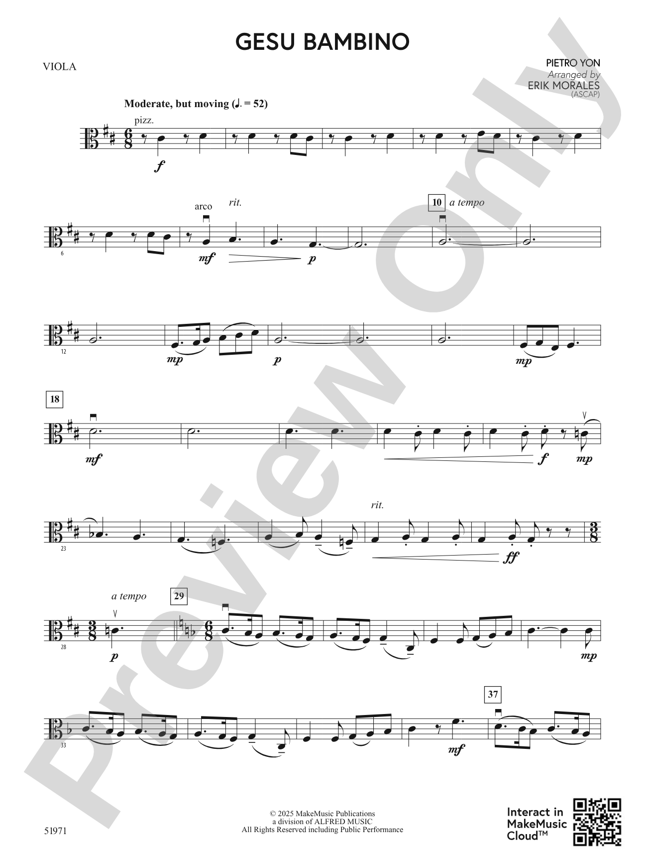 Gesu Bambino: Viola