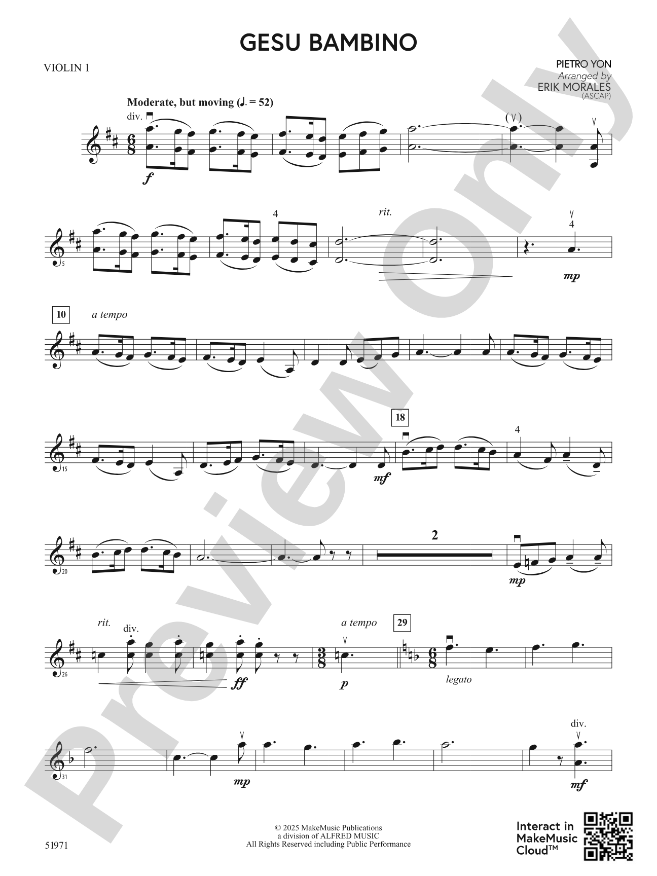 Gesu Bambino: 1st Violin