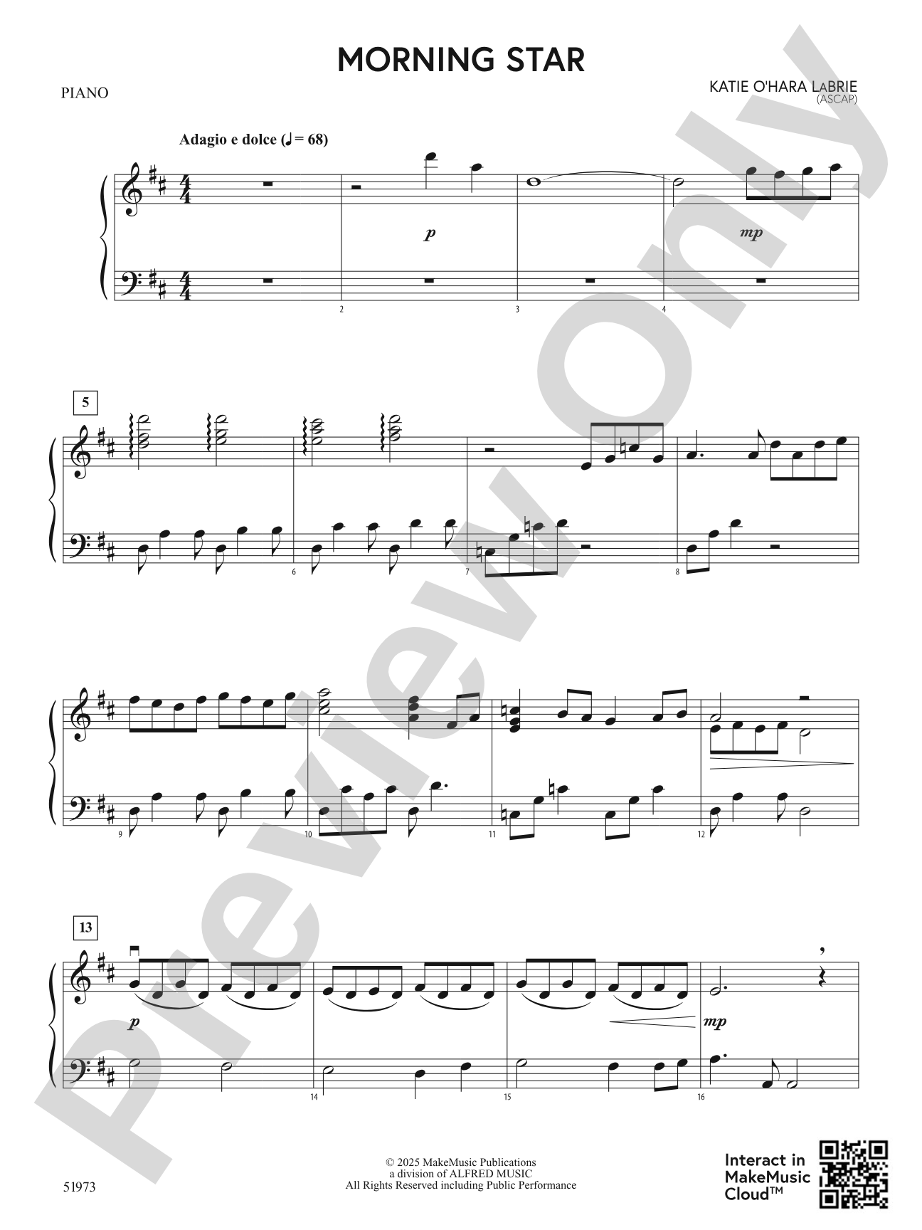 Morning Star: Piano Accompaniment