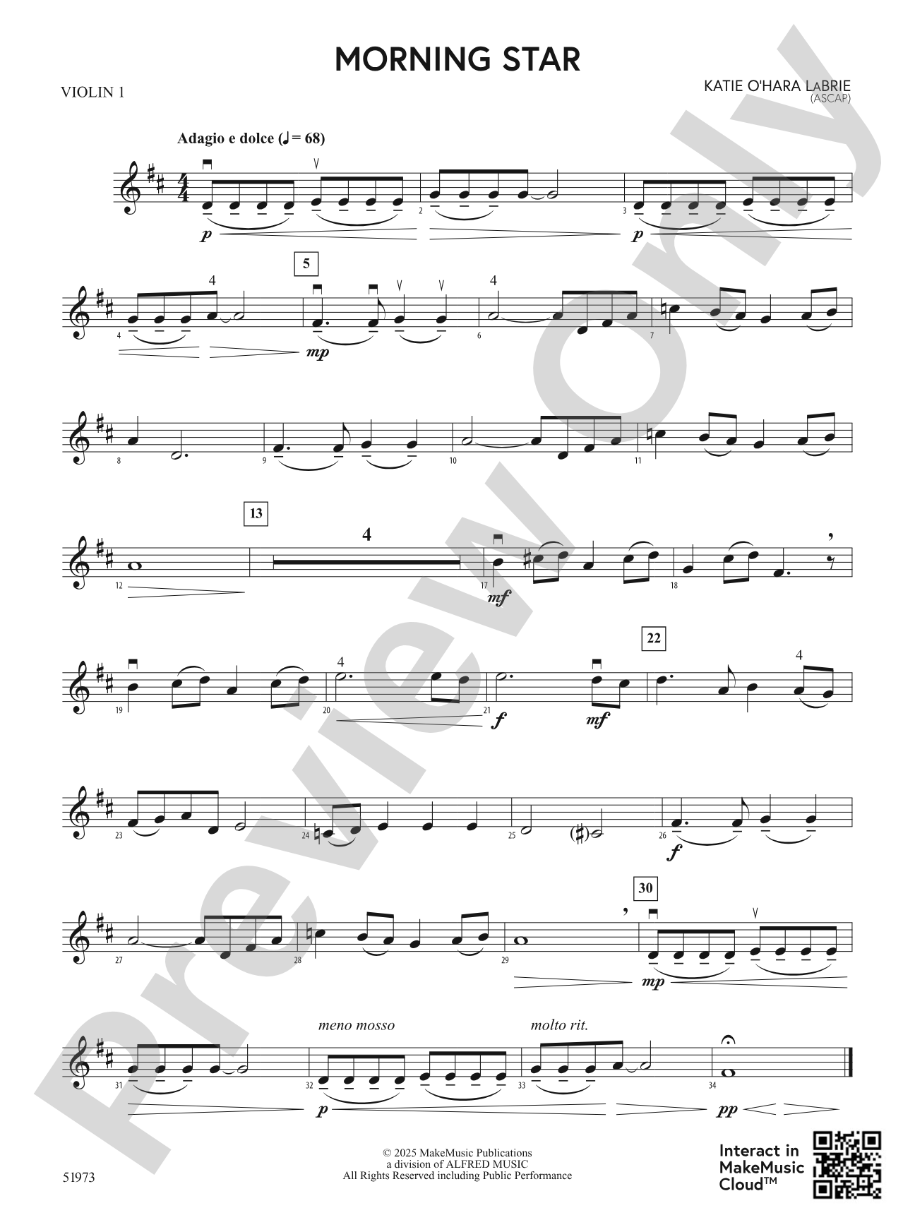 Morning Star: 1st Violin
